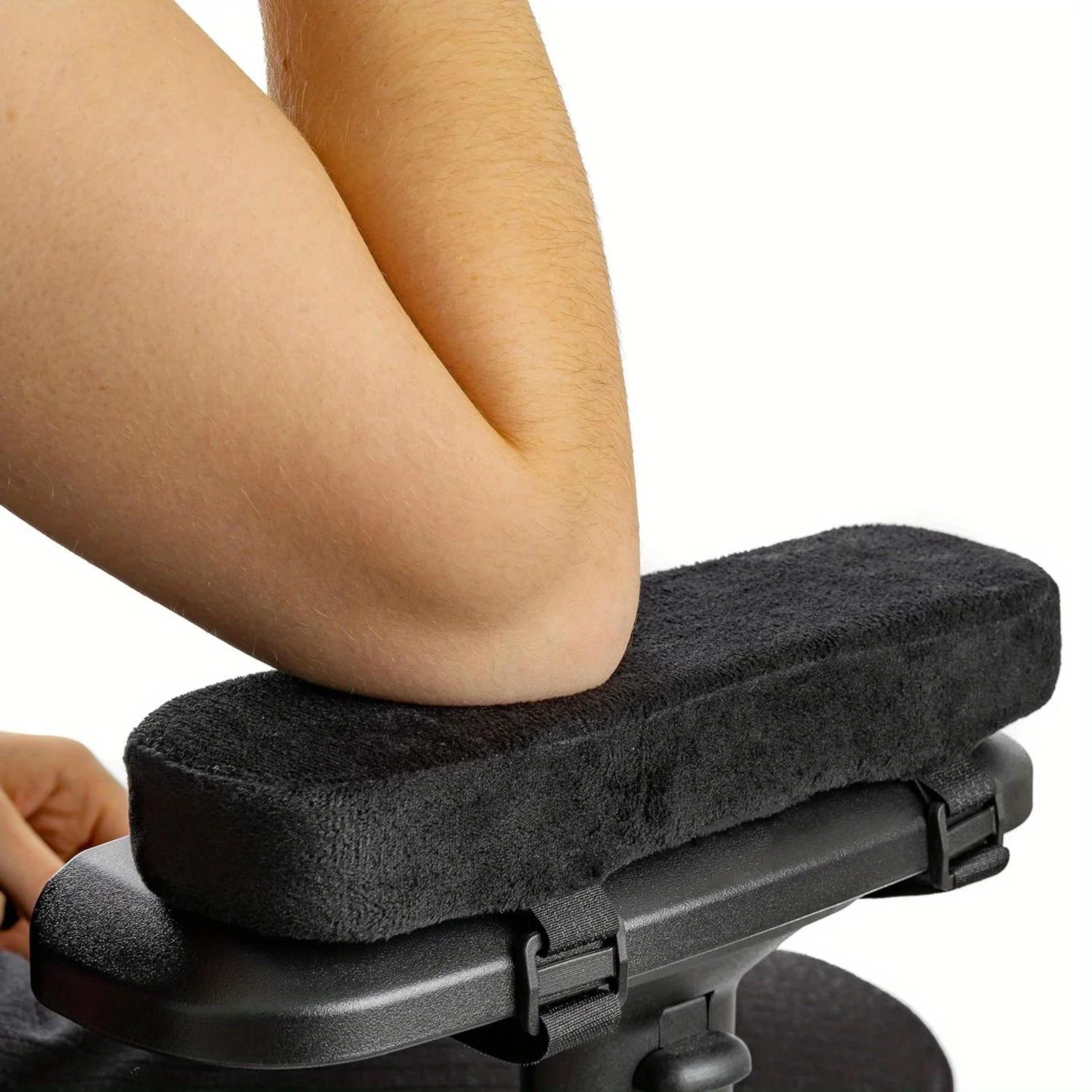memory foam chair armrest pad – soft elbow support cushion for pressure relief, universal office & desk chair cover