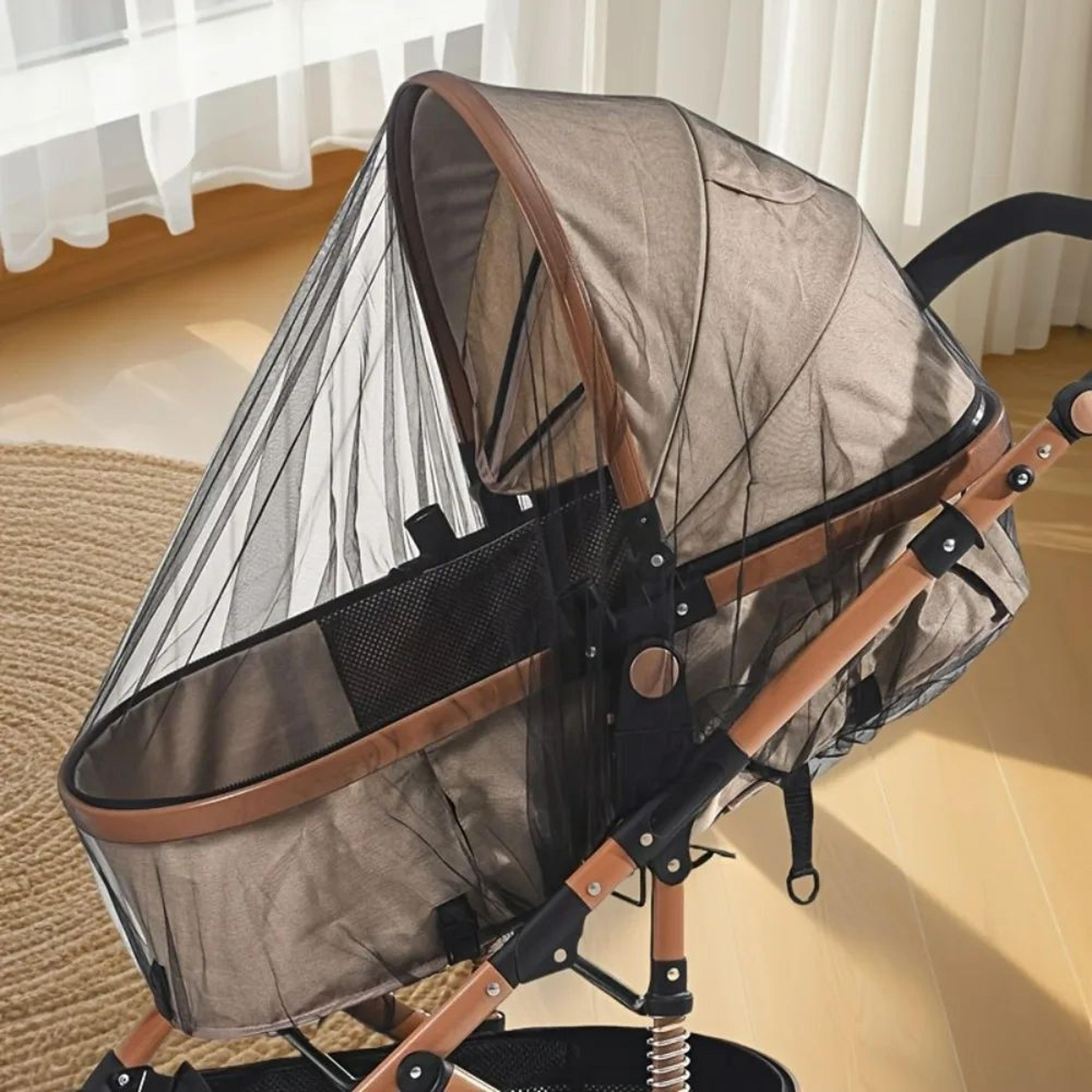 full coverage stroller mosquito net – dense mesh polyester insect protection cover for baby outdoor walks & travel