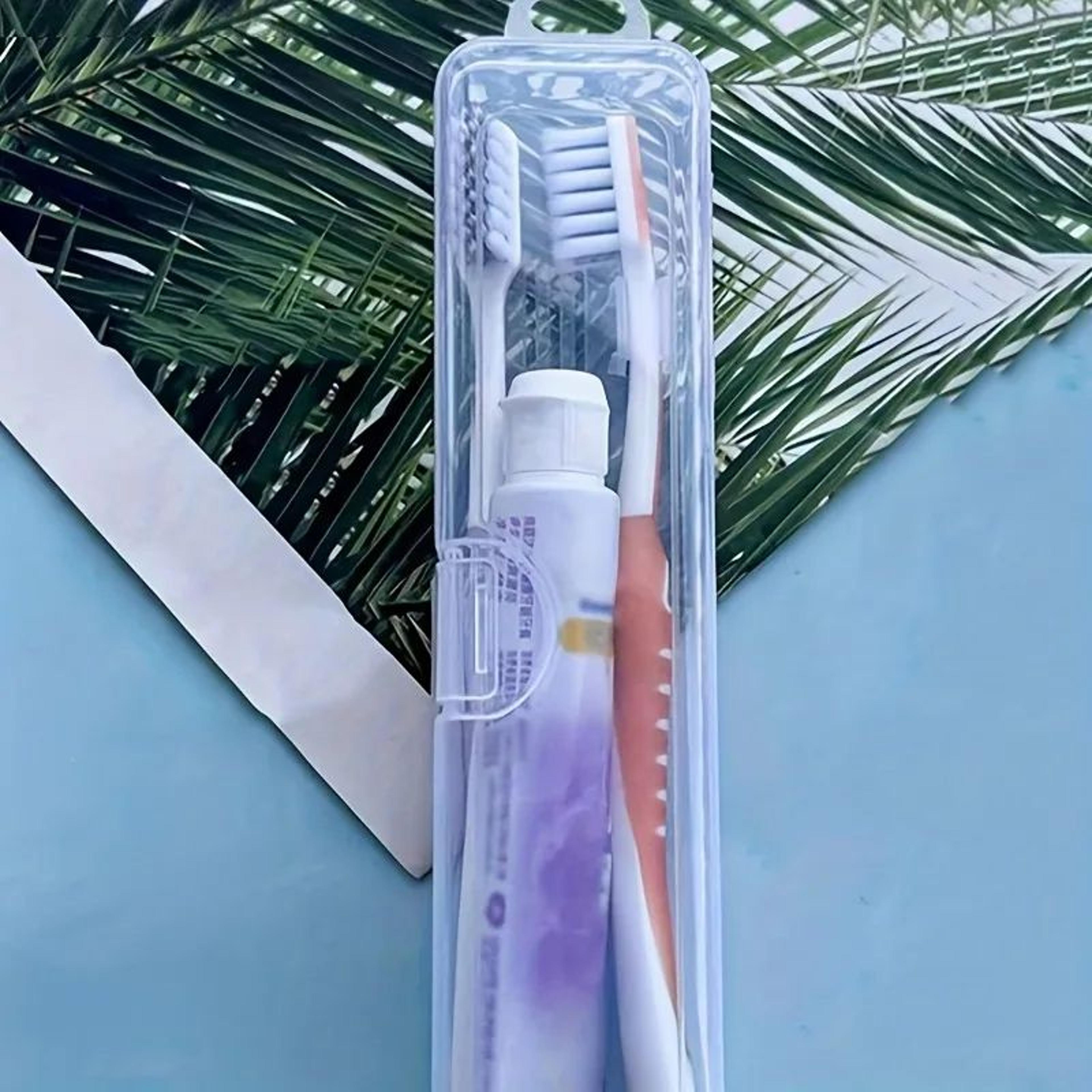 portable transparent toothbrush case – paba-free breathable plastic travel storage box for toothbrush hygiene & protecti