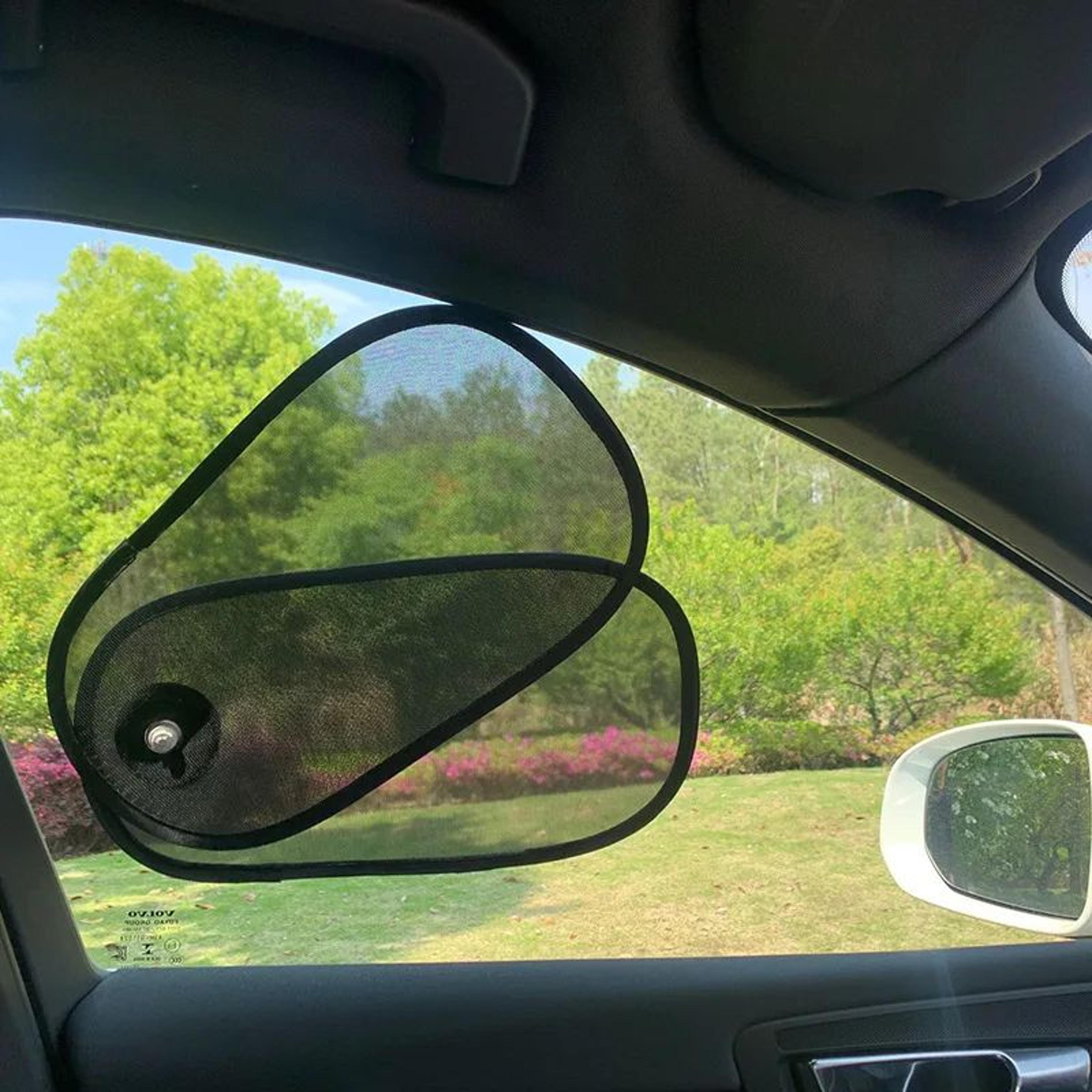 2-in-1 telescopic car side window shade – heat insulation sun blocker for uv protection, driving, travel & all cars