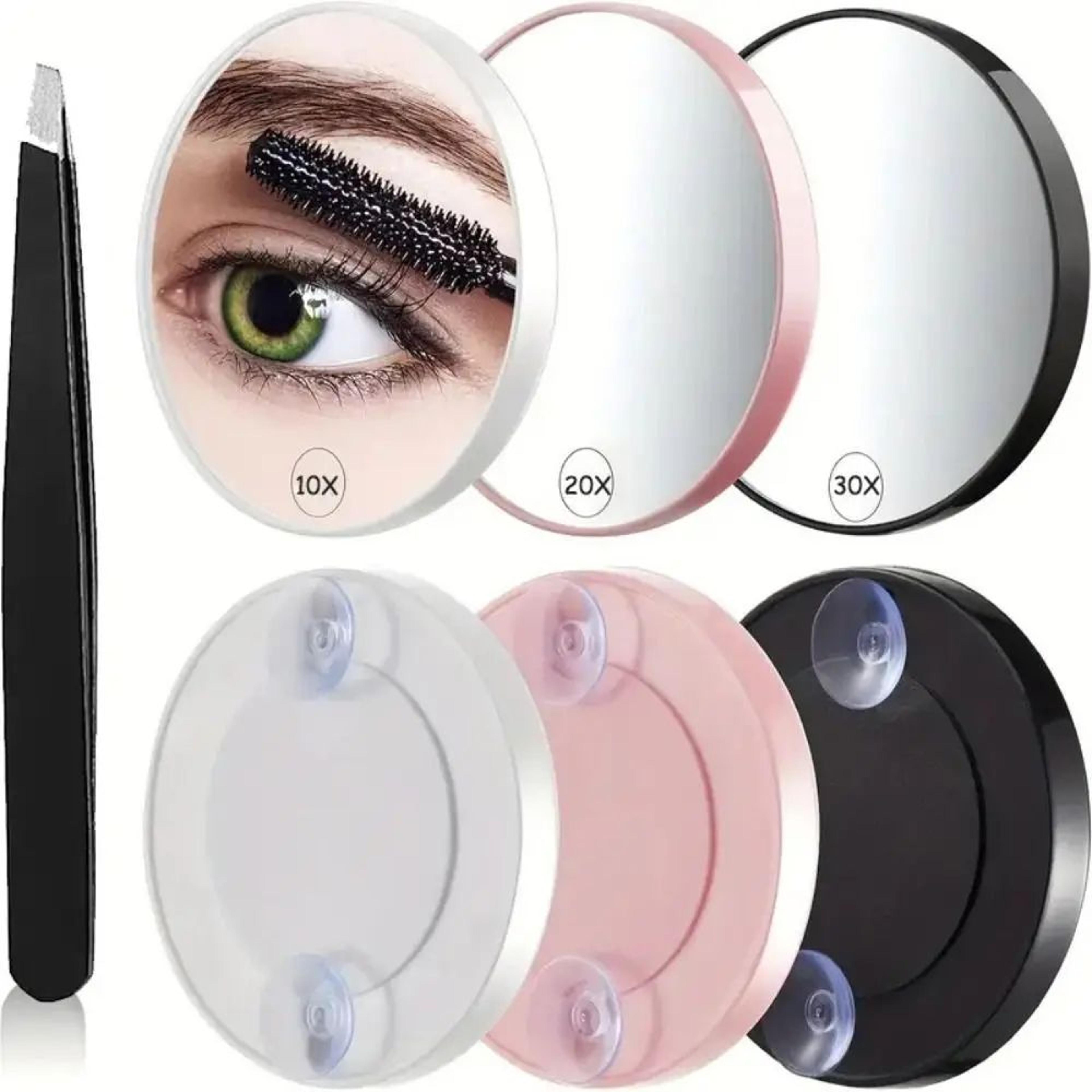 10x/20x/30x magnifying cosmetic mirror – 3.46 in round suction cup vanity mirror for makeup, blackheads & grooming