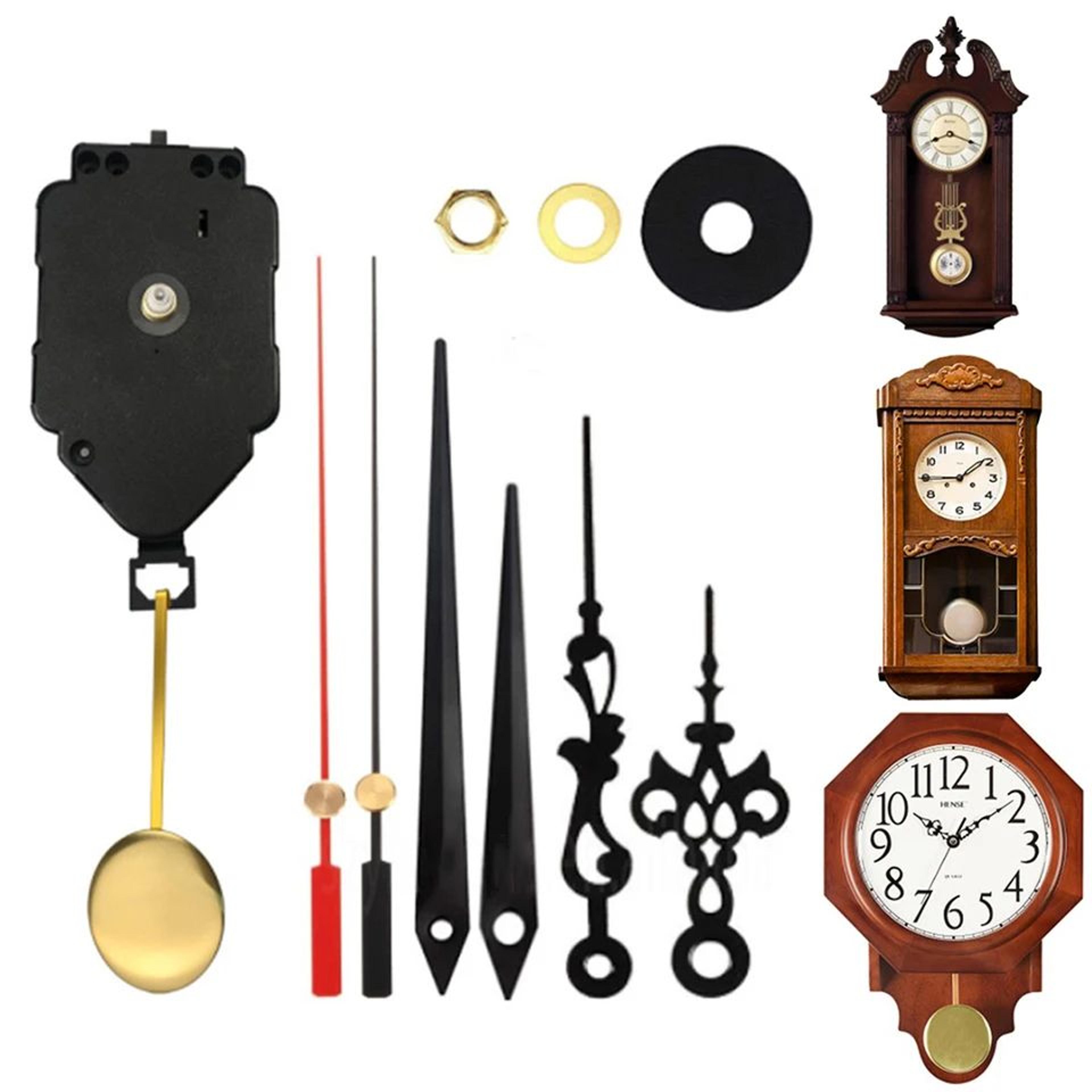 diy quartz pendulum clock movement kit – wall clock repair mechanism with hands for 9.84–11.81 in clock faces