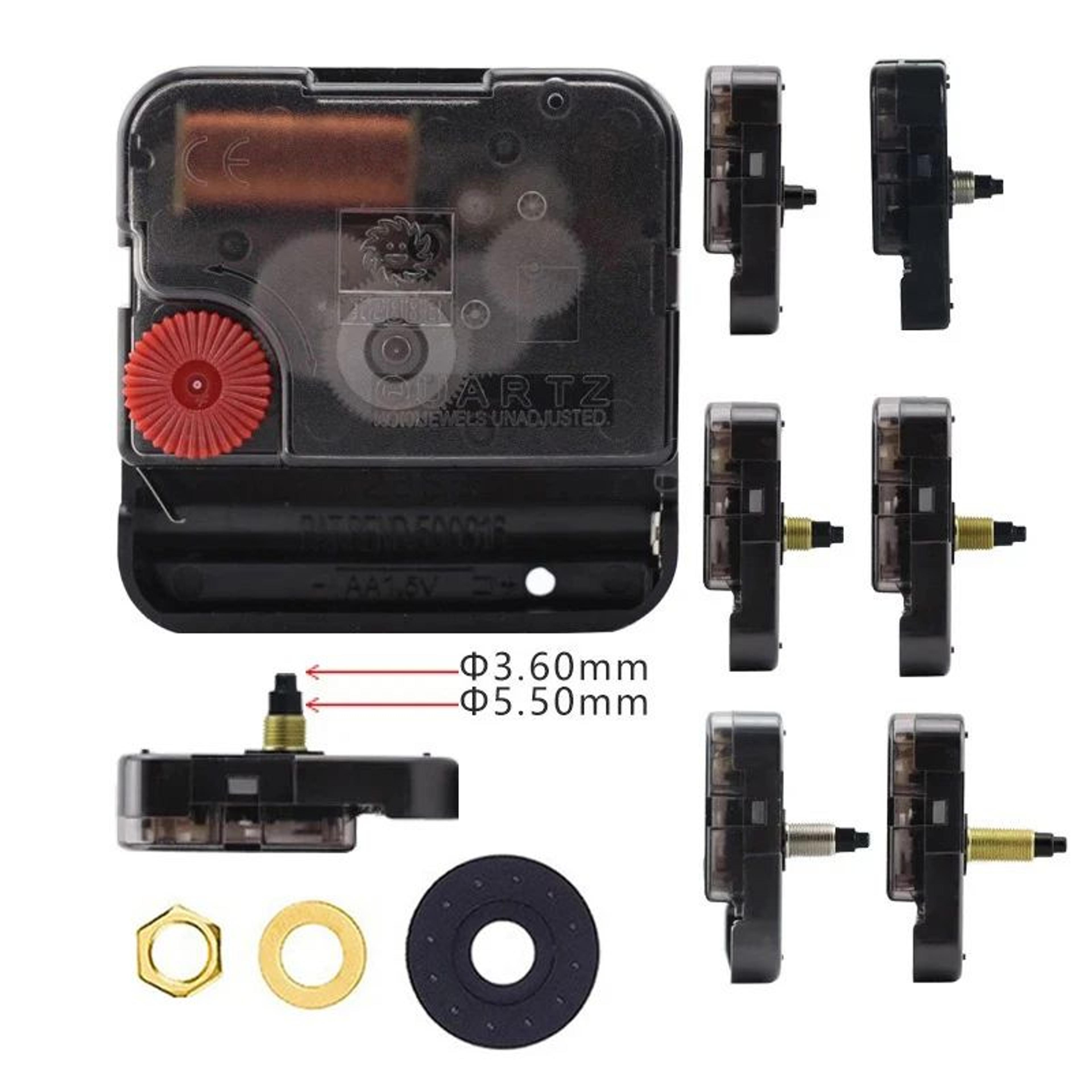 silent sweep quartz wall clock movement – 12888 replacement mechanism for diy clocks with 3 hand 12 hour system