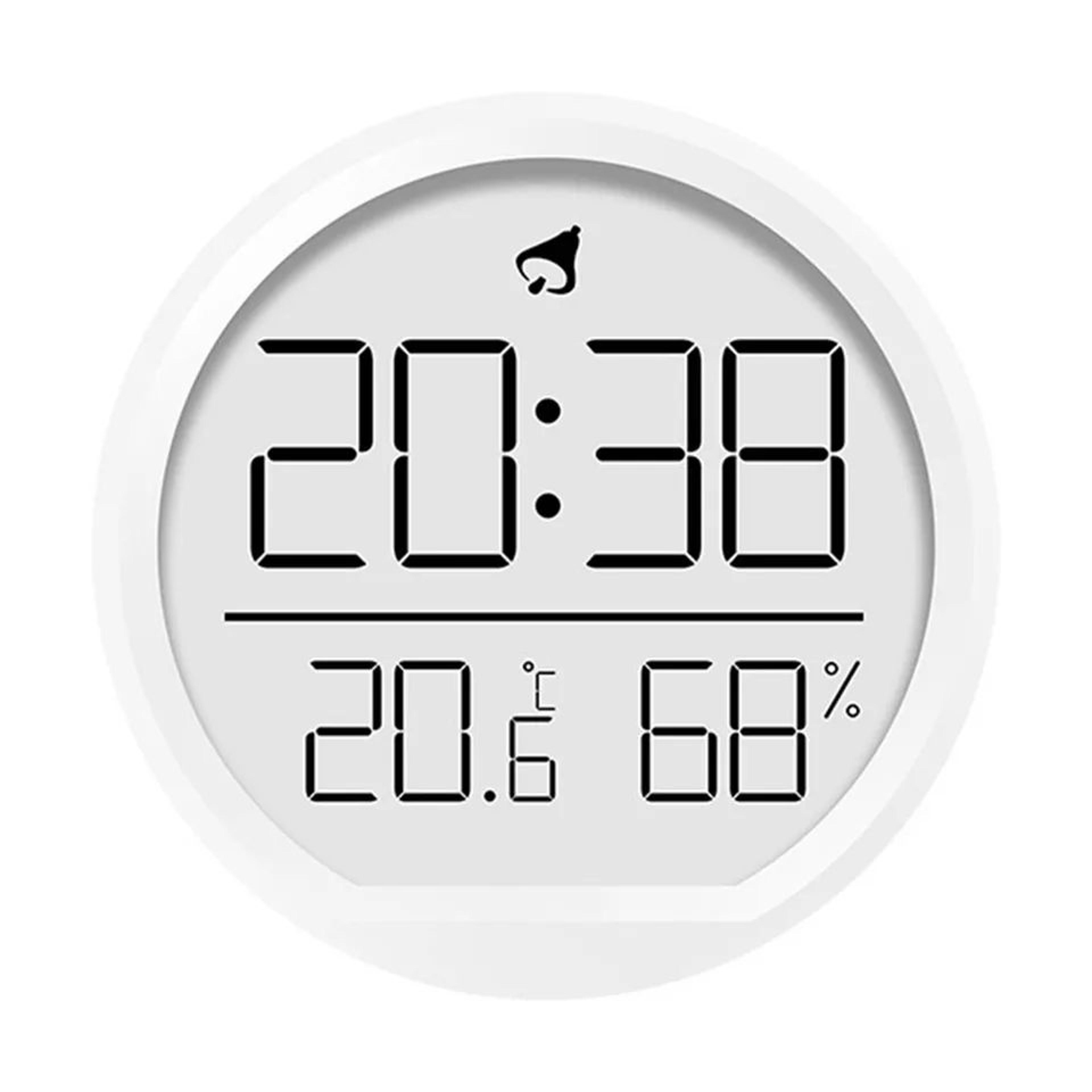 digital indoor clock – temperature humidity date display magnetic wall & desk clock