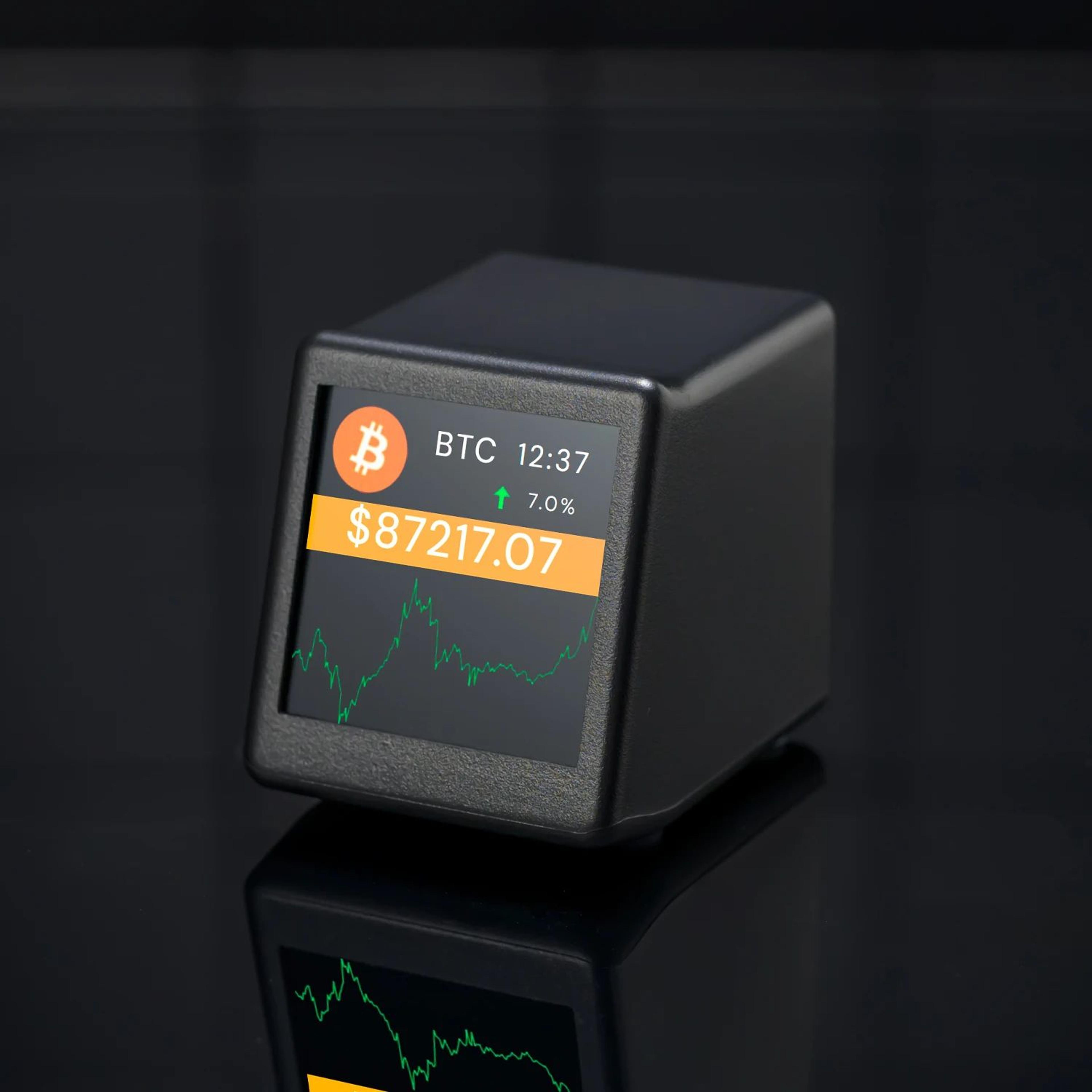 real time crypto price display – 300 coin wifi bitcoin tracker with 7-day chart for desktop trading & market monitoring