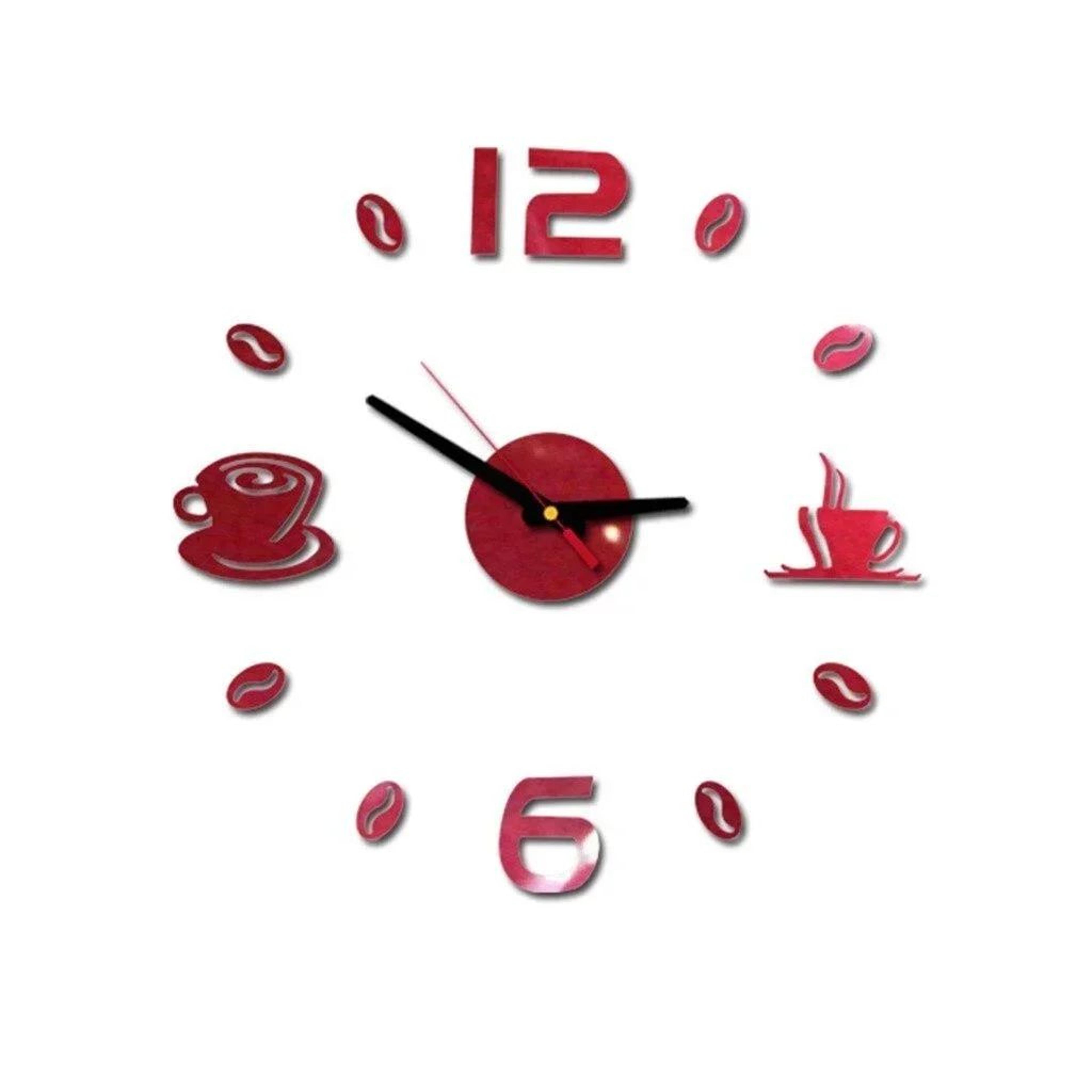 modern diy wall clock sticker – 15.75 in acrylic mirror silent quartz clock for kitchen living room office home decor