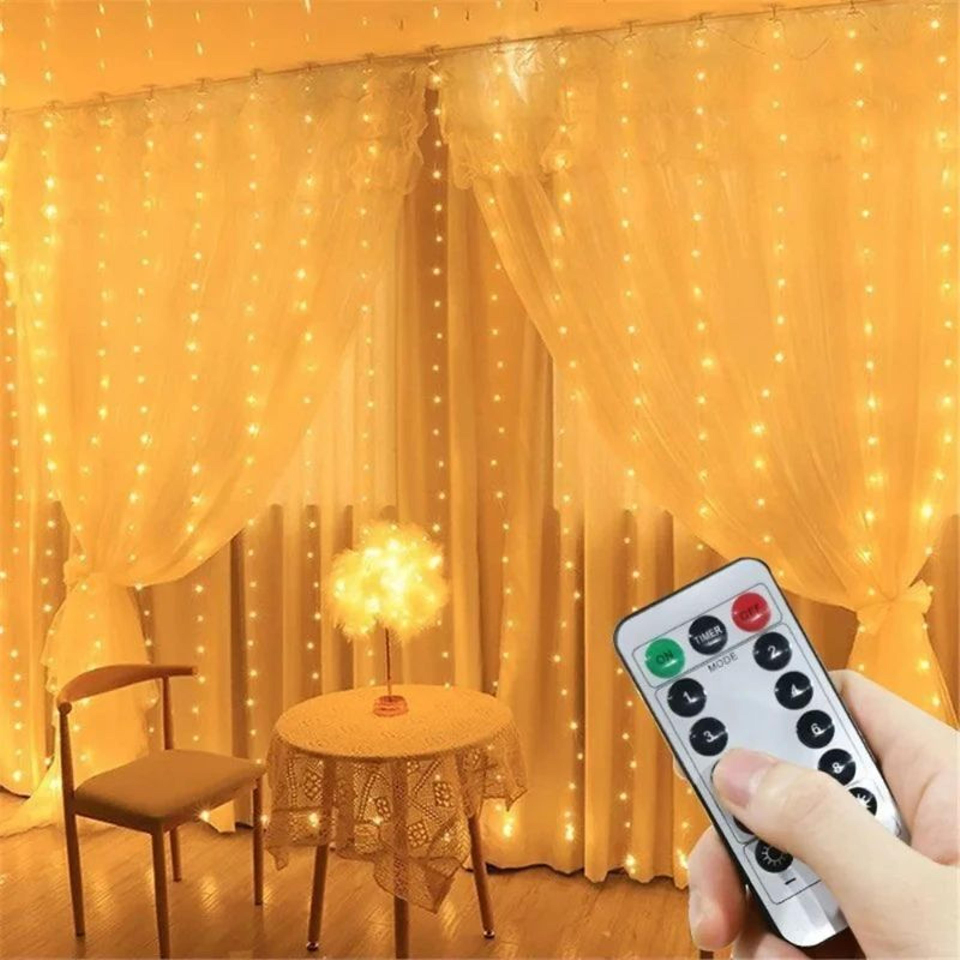 usb curtain garland fairy lights – remote control led window festoon lights for christmas new year & holiday decor