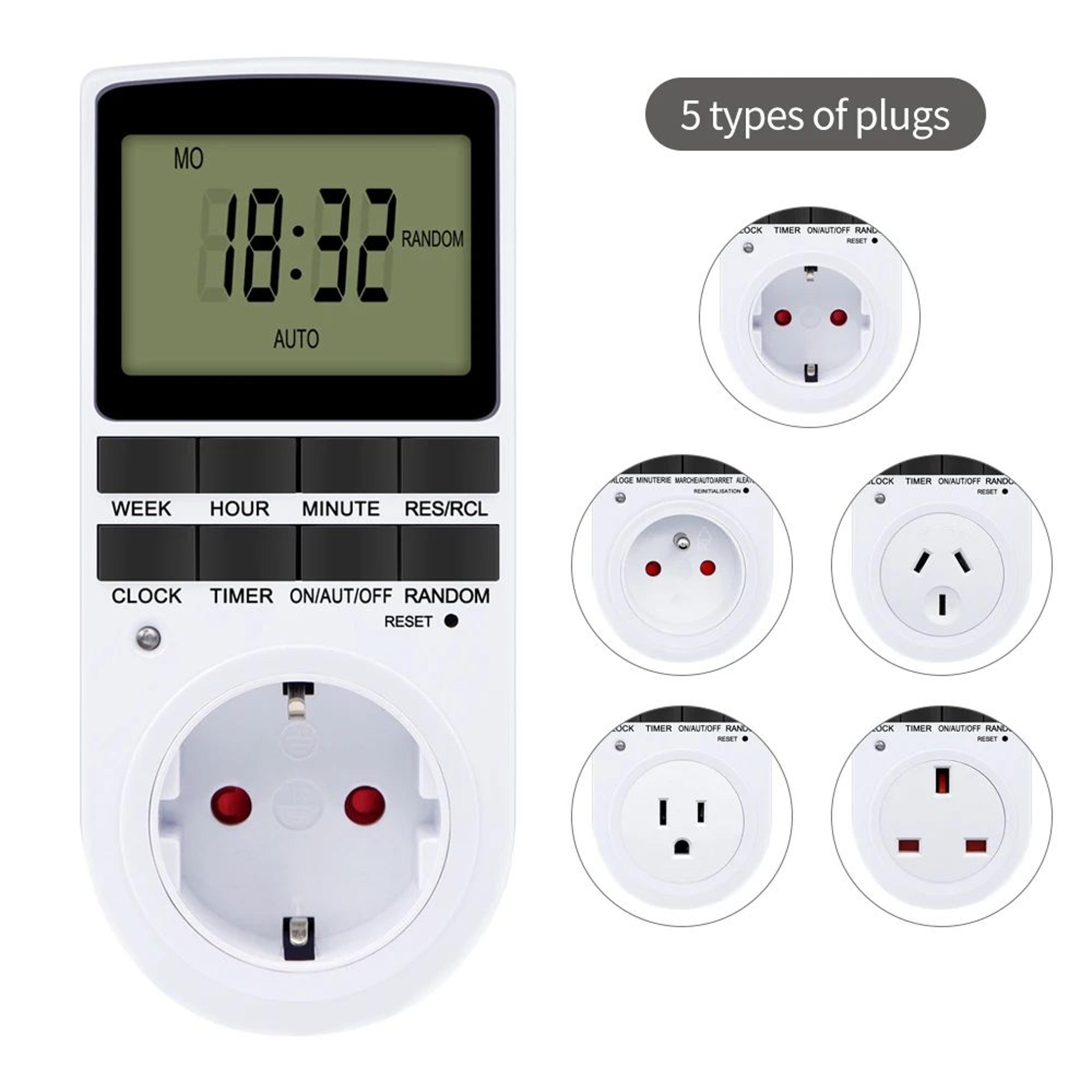 tm02 digital outlet timer – programmable 10-program plug timer with large lcd for home appliances & energy saving