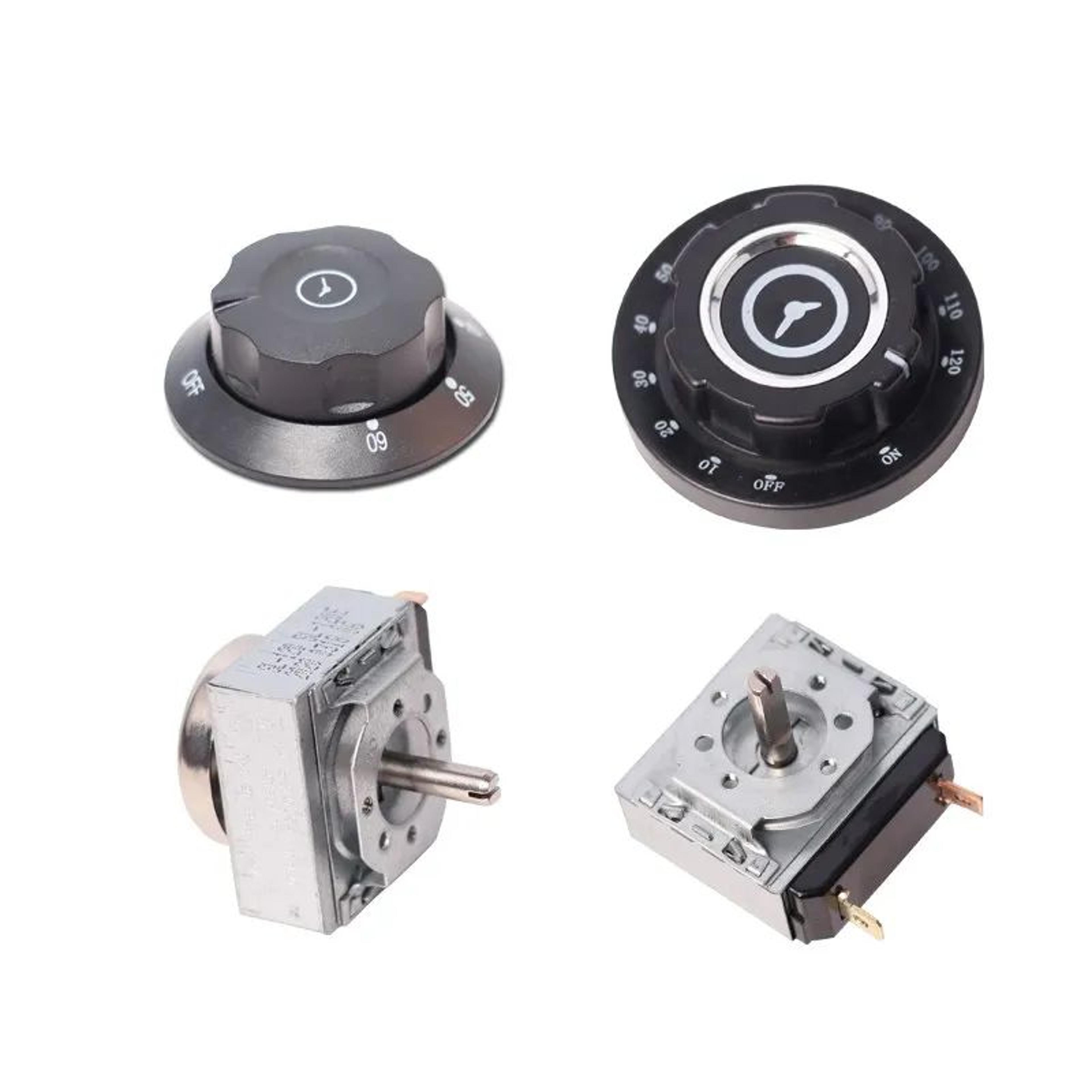 mechanical oven timer switch – 60/90/120min bell reminder knob 16a 250v for stove rice steamer & disinfection cabinet