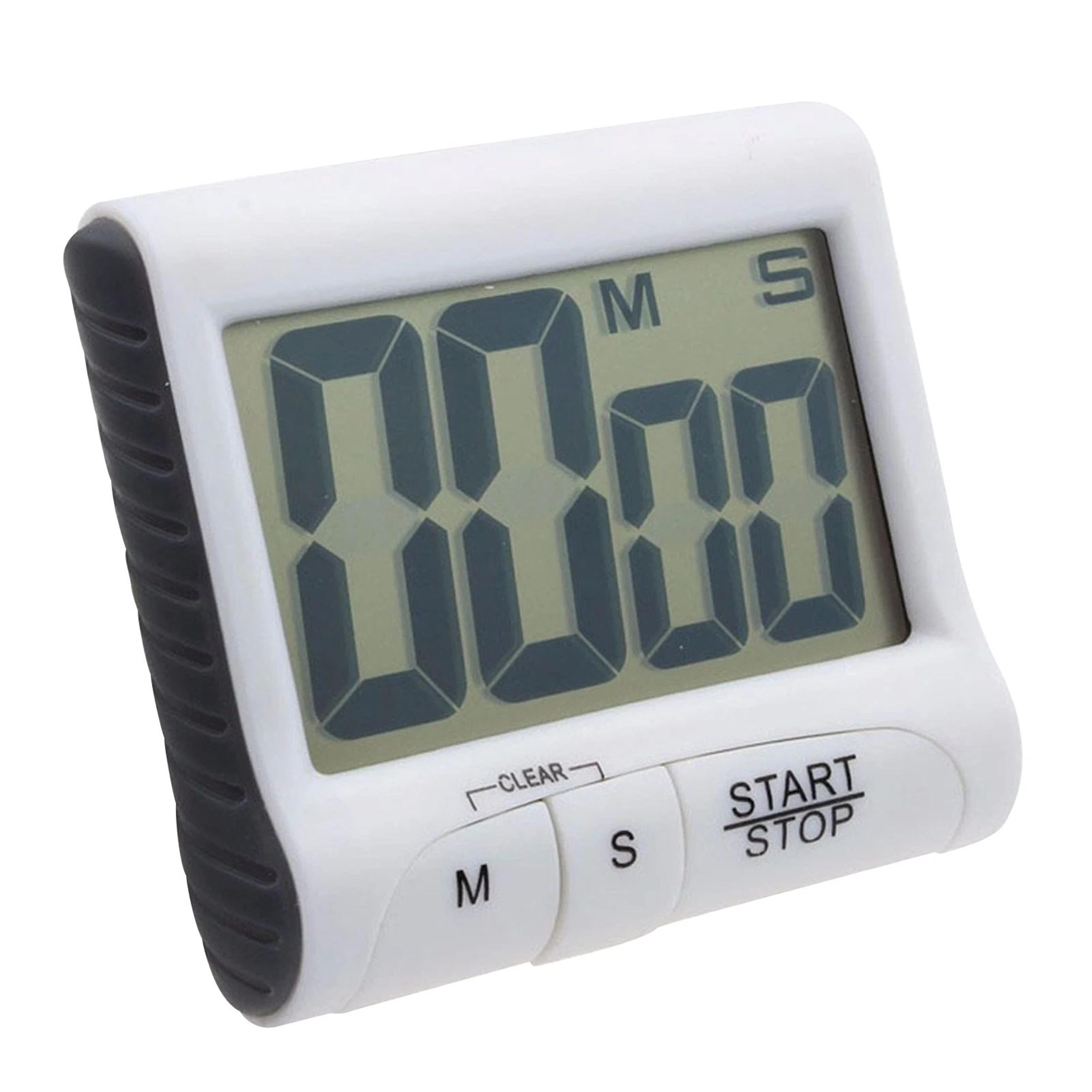 digital kitchen timer – loud alarm lcd countdown stopwatch with magnetic back stand for cooking baking workout & study