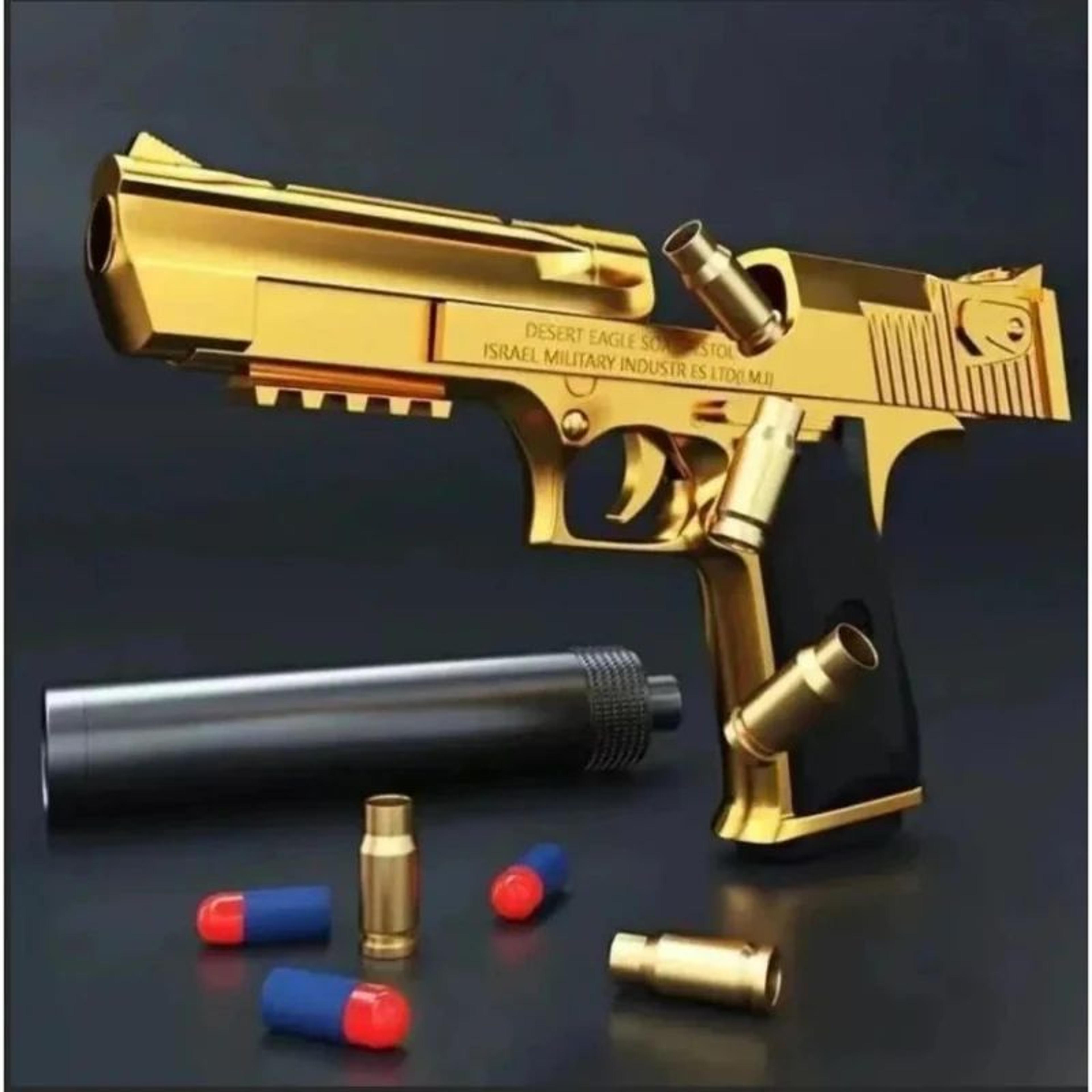 desert eagle foam dart toy pistol – shell ejecting plastic blaster for outdoor shooting games halloween birthday gifts