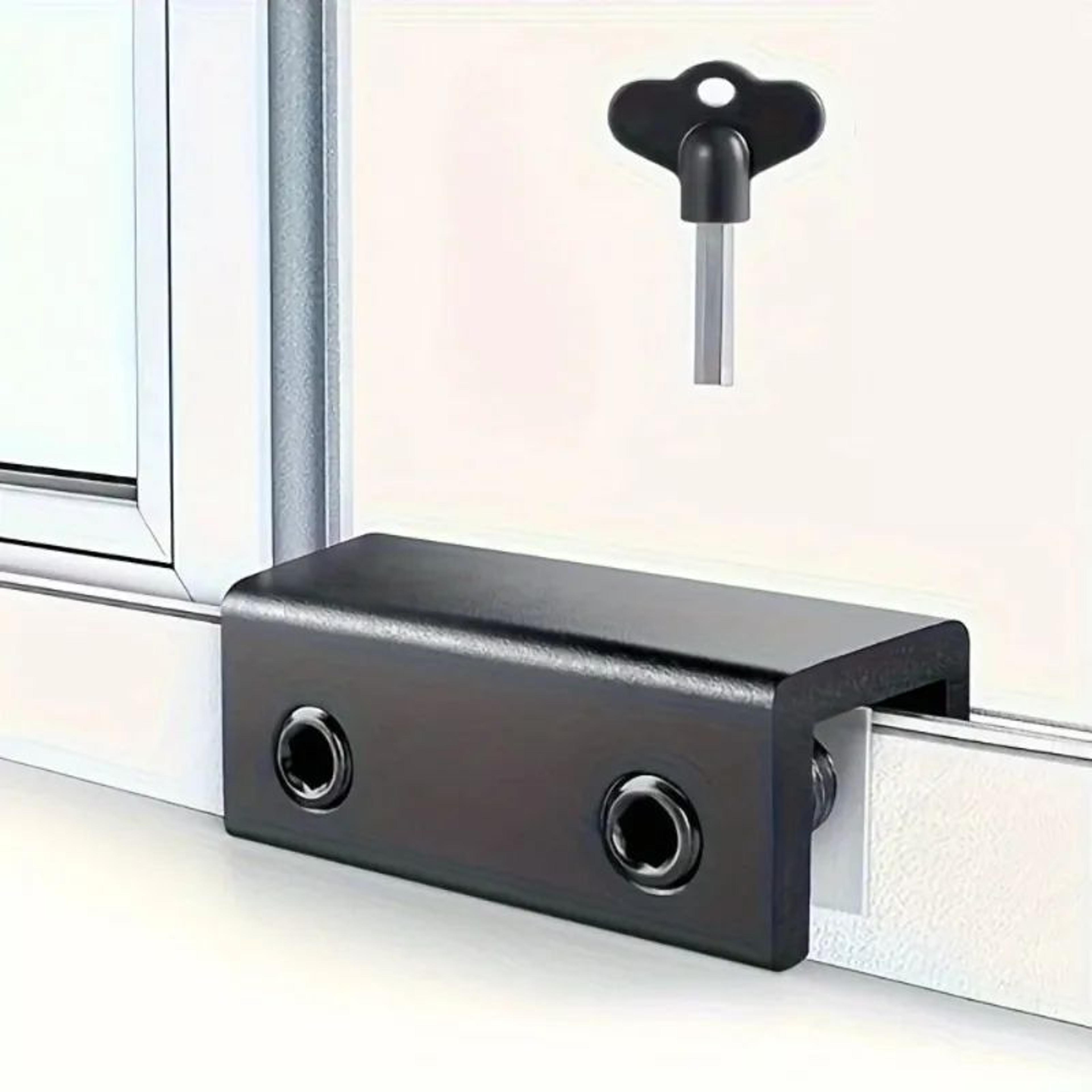 adjustable sliding window lock – aluminum alloy security limiter with hex key for child safety, doors & window tracks