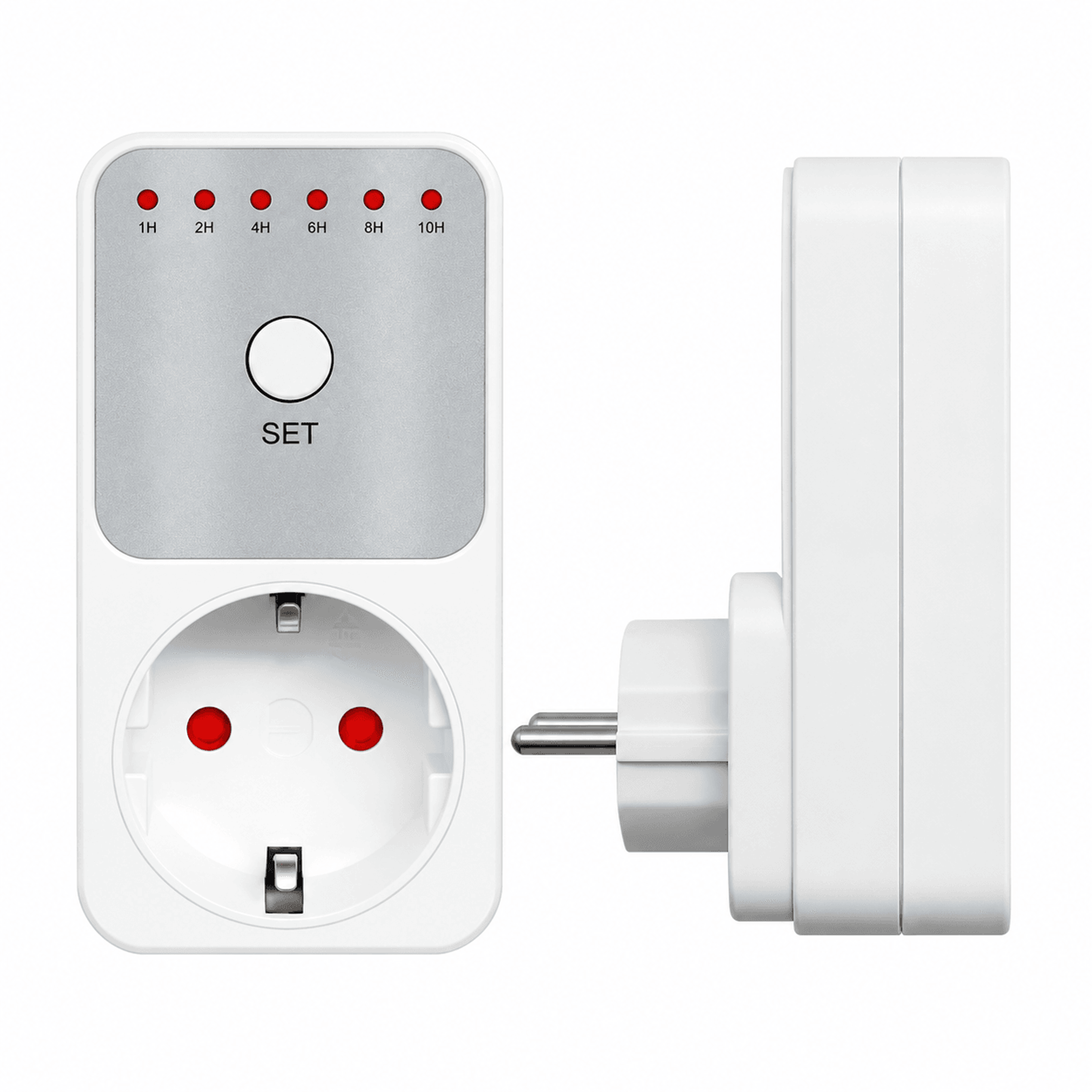 10hr countdown timer plug – smart electronic power control socket with 6 time settings for home appliances & charging