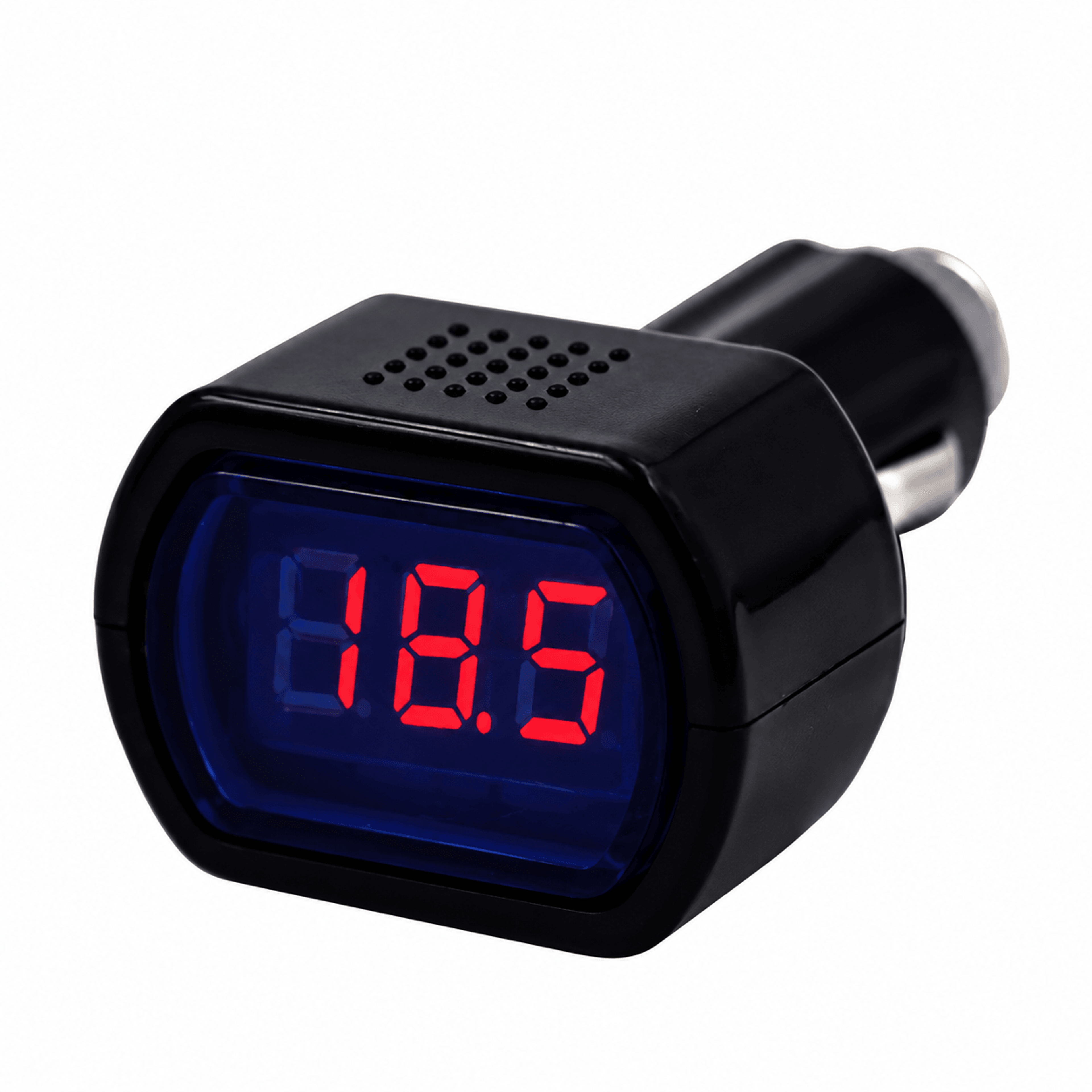 12v-24v digital car voltmeter – led cigarette lighter battery voltage meter tester for auto vehicle power monitoring