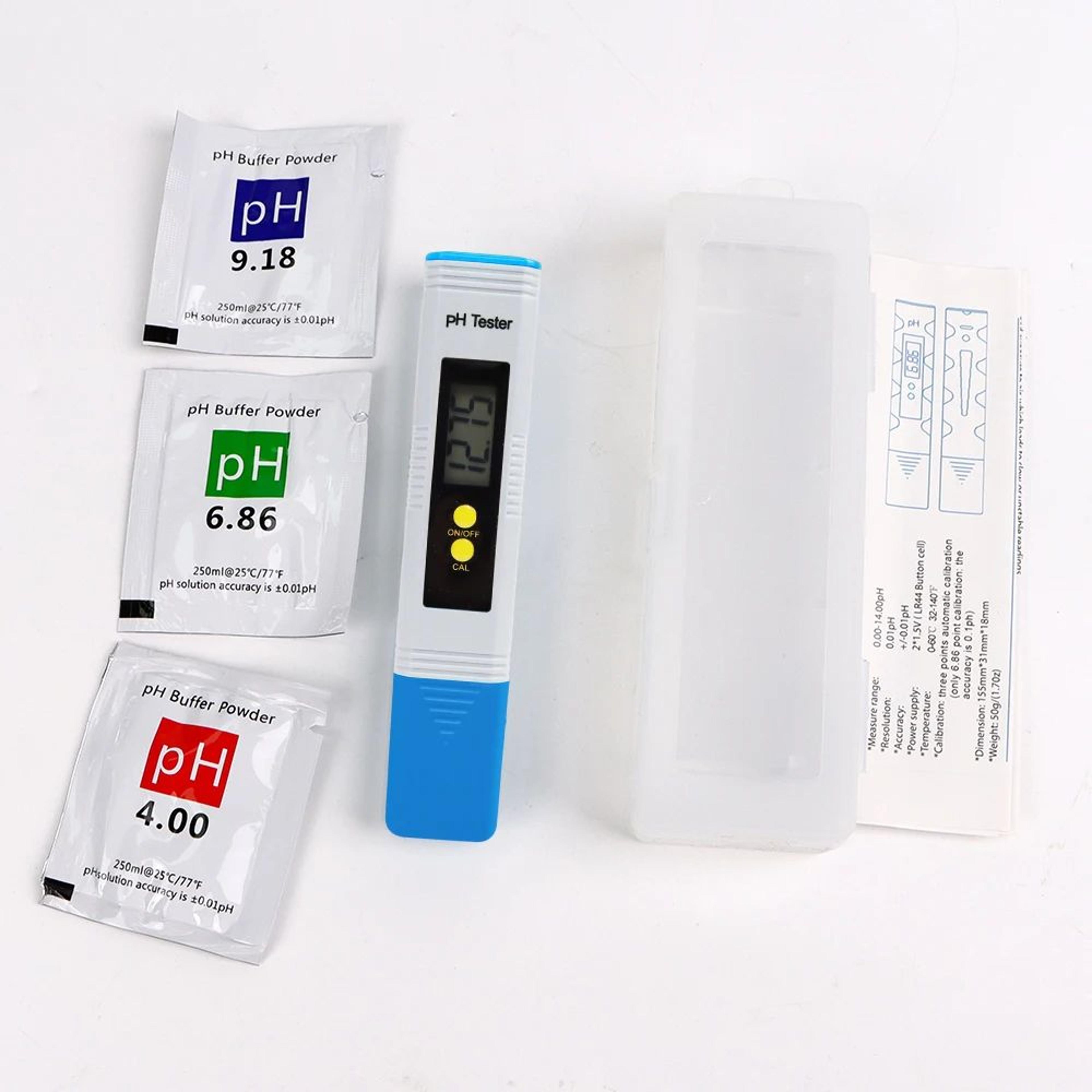 high accuracy digital ph water quality tester – 0.01 resolution lcd meter with auto calibration for aquarium pool spa