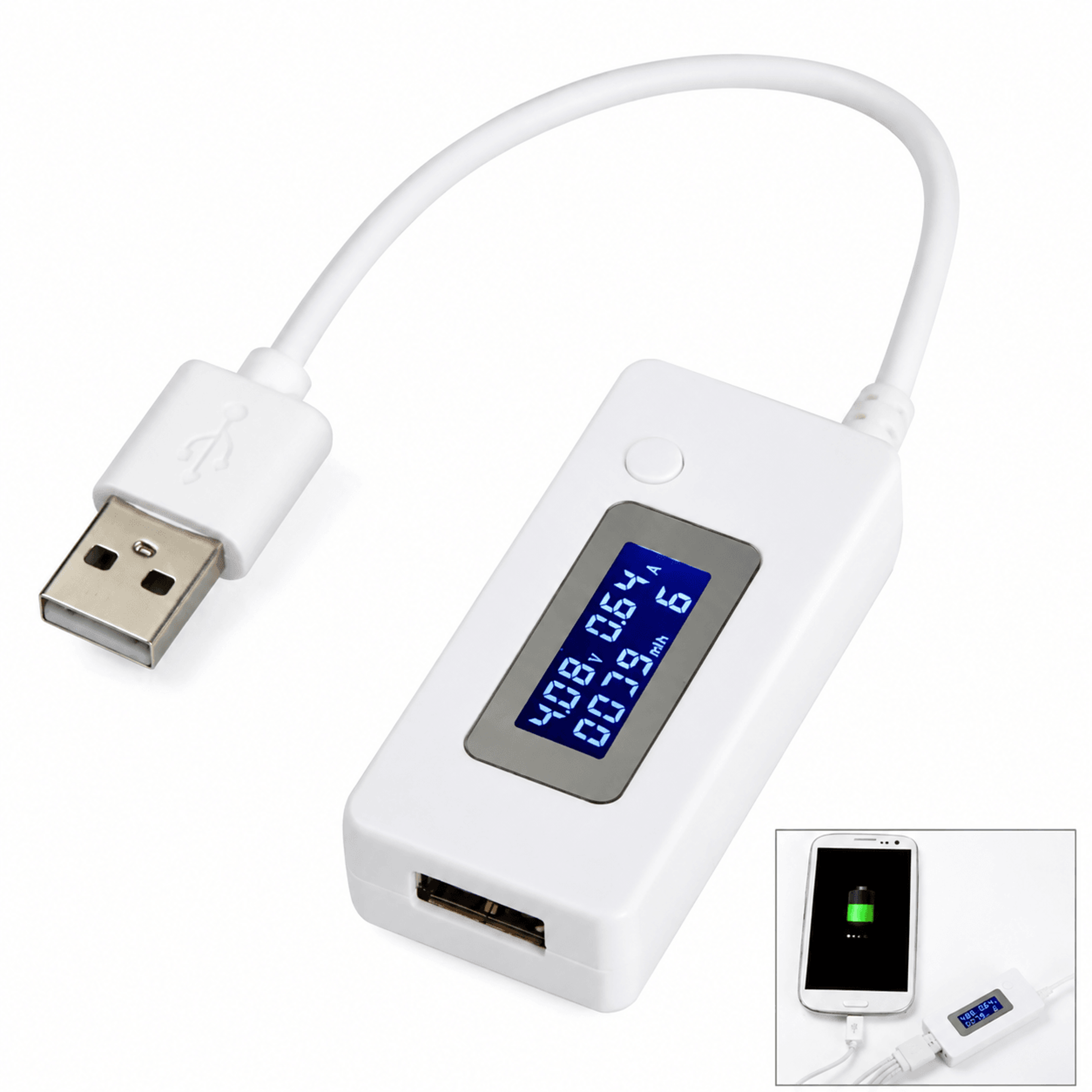 mini usb voltage current tester – lcd digital power meter charger detector with data storage for phones power banks