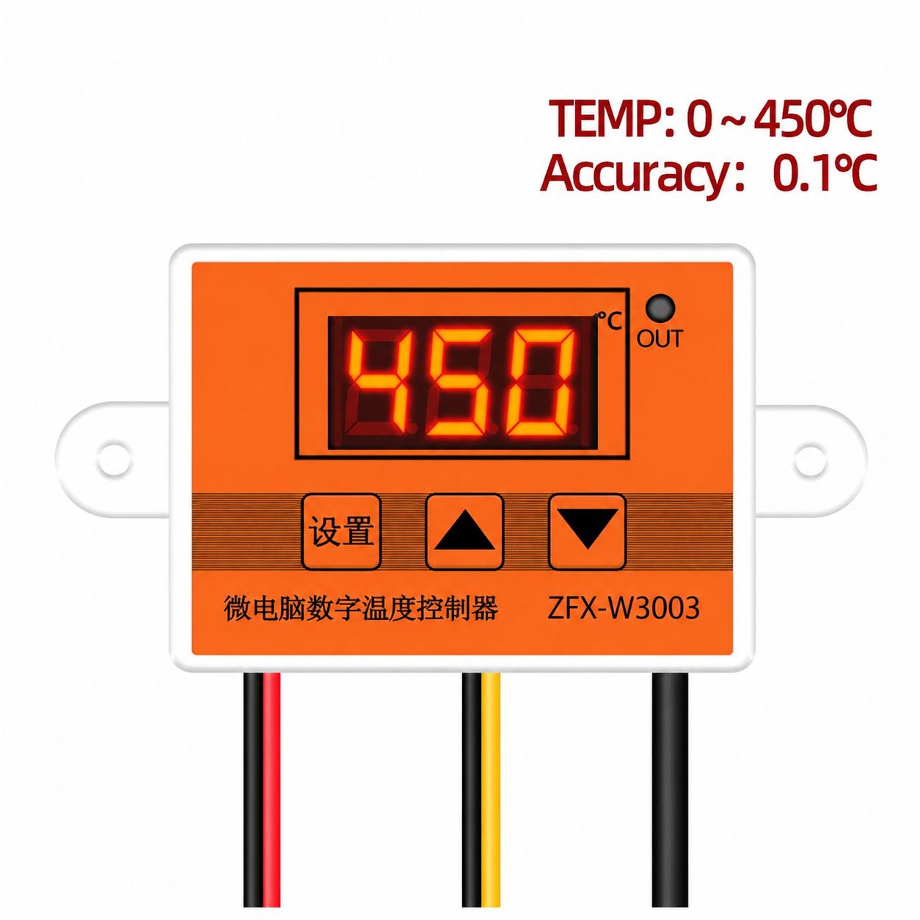 digital temperature controller thermostat – 12v 24v 240v k-type thermocouple heat regulator for incubator water heating
