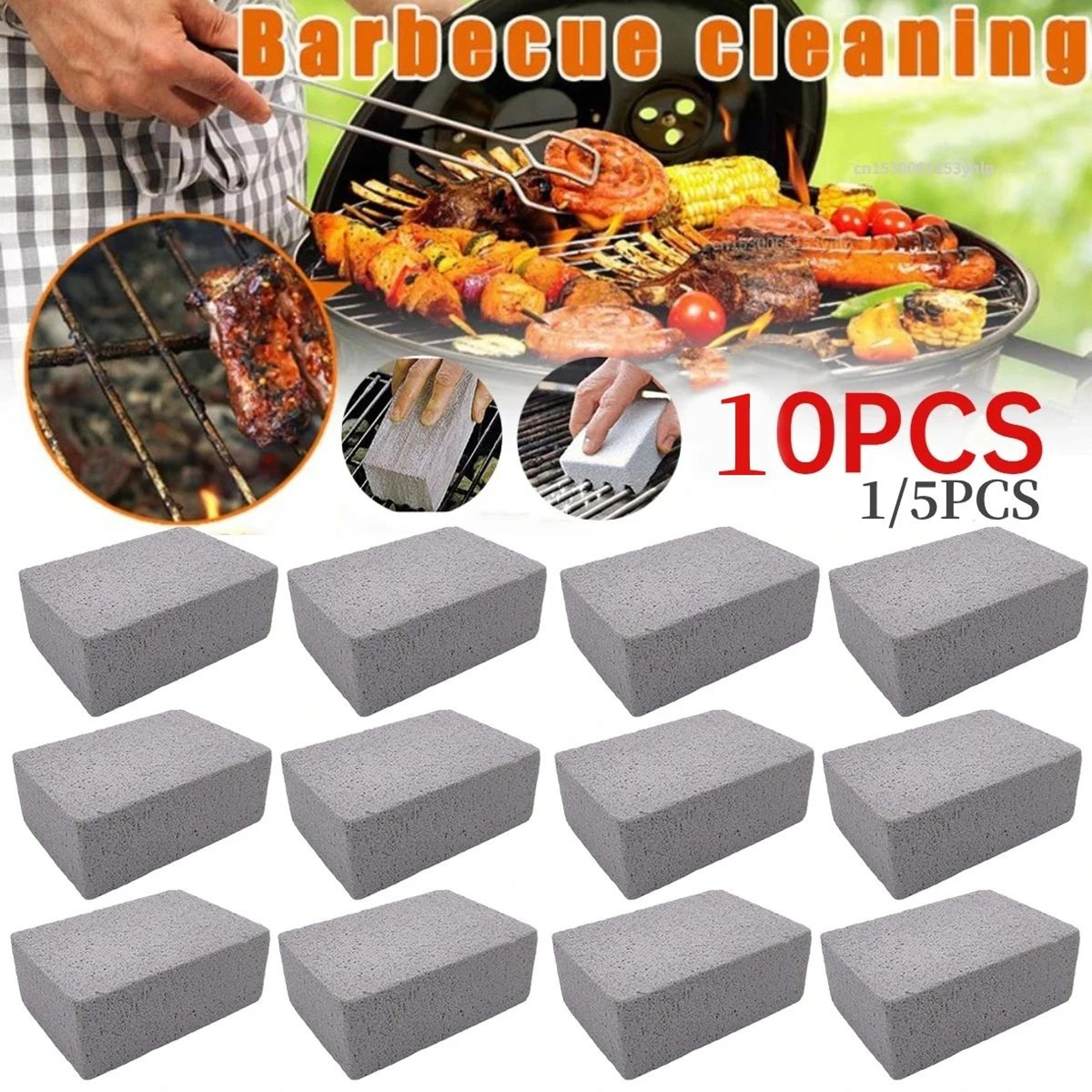 pumice bbq grill cleaning brick – heavy-duty griddle stone for barbecue racks, grates & outdoor kitchen cleaning