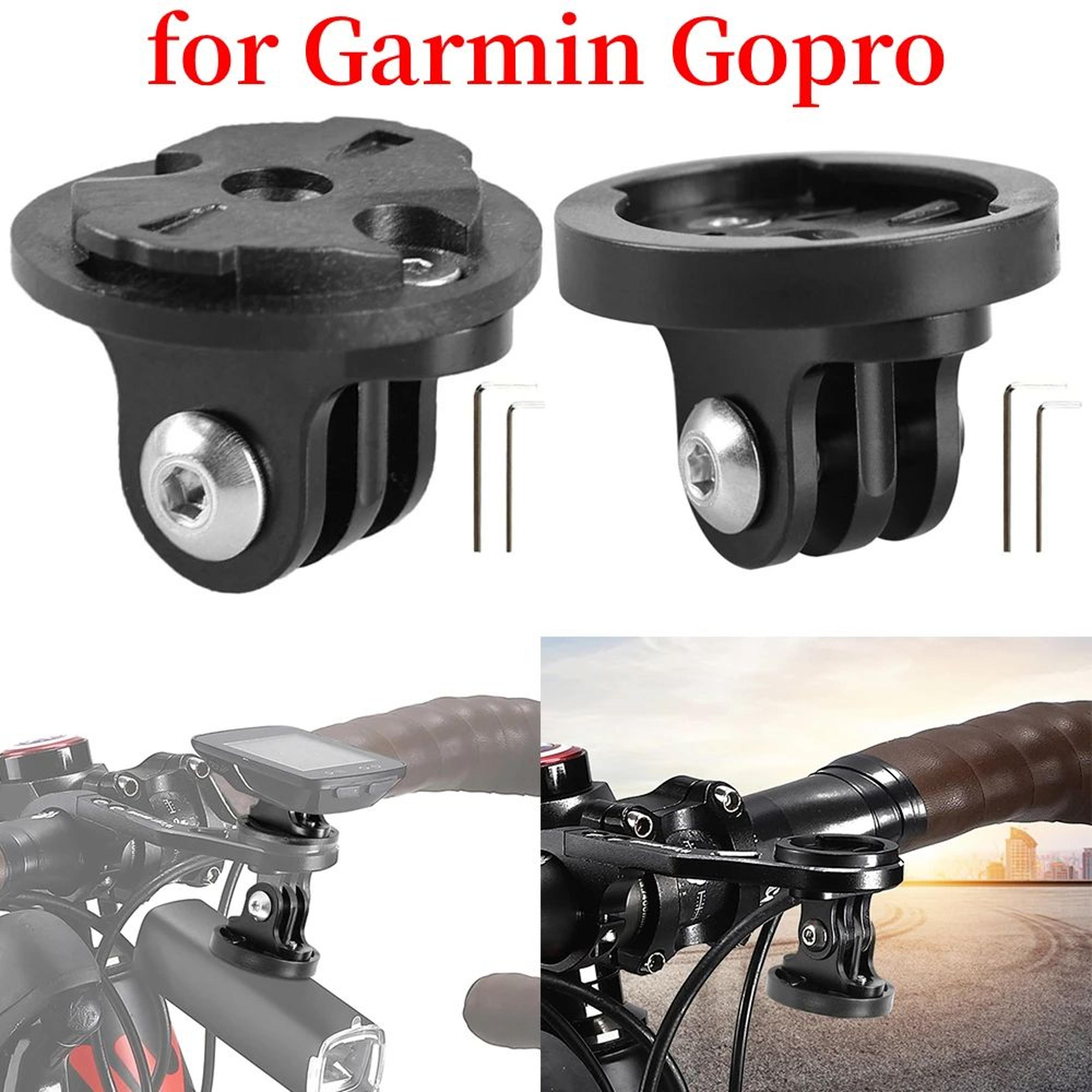 bike camera headlight mount – stable cycling front light bracket adapter for gopro garmin action cameras & lights