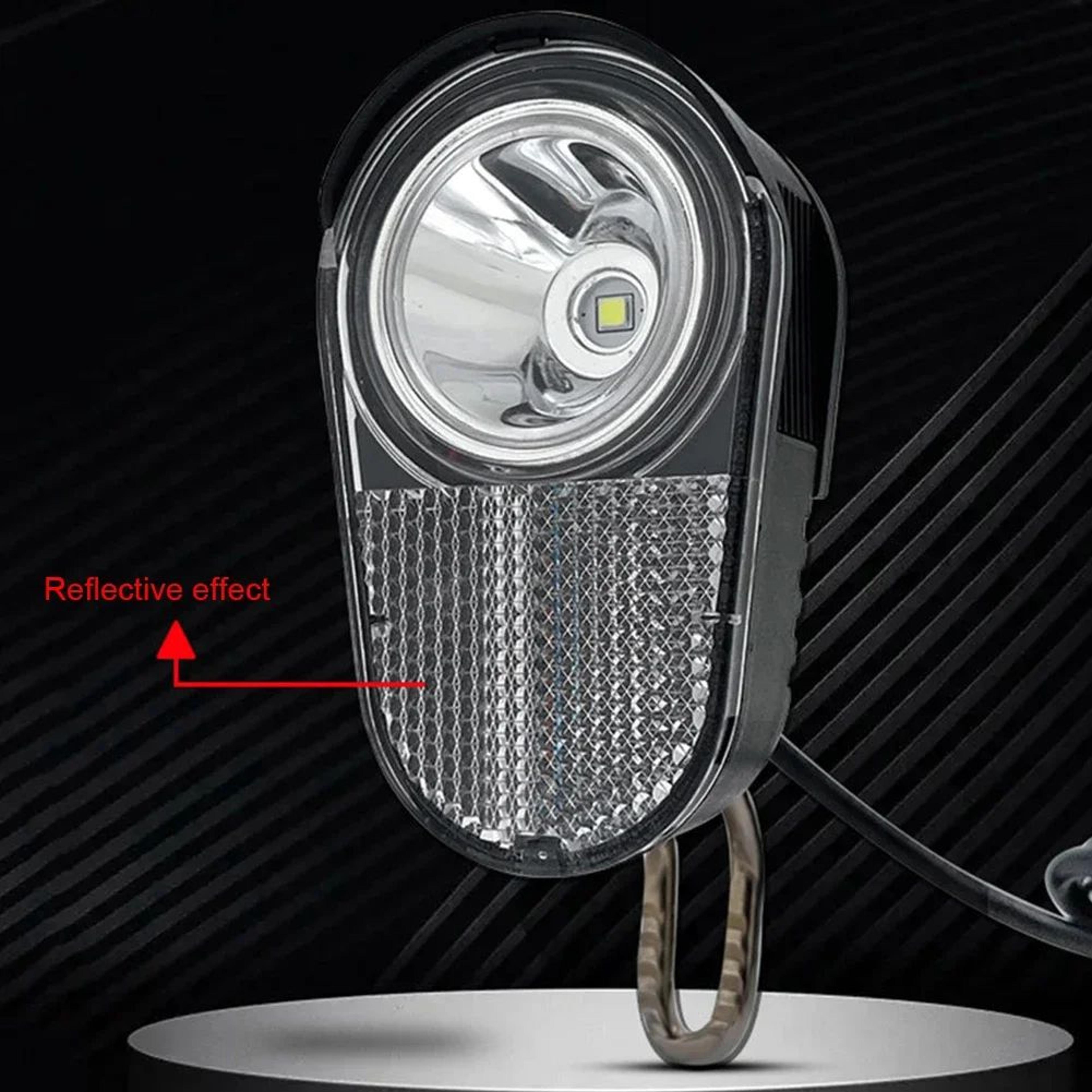 36v 48v electric bicycle headlight – 3w front light with reflector for e-bikes folding scooters & night cycling
