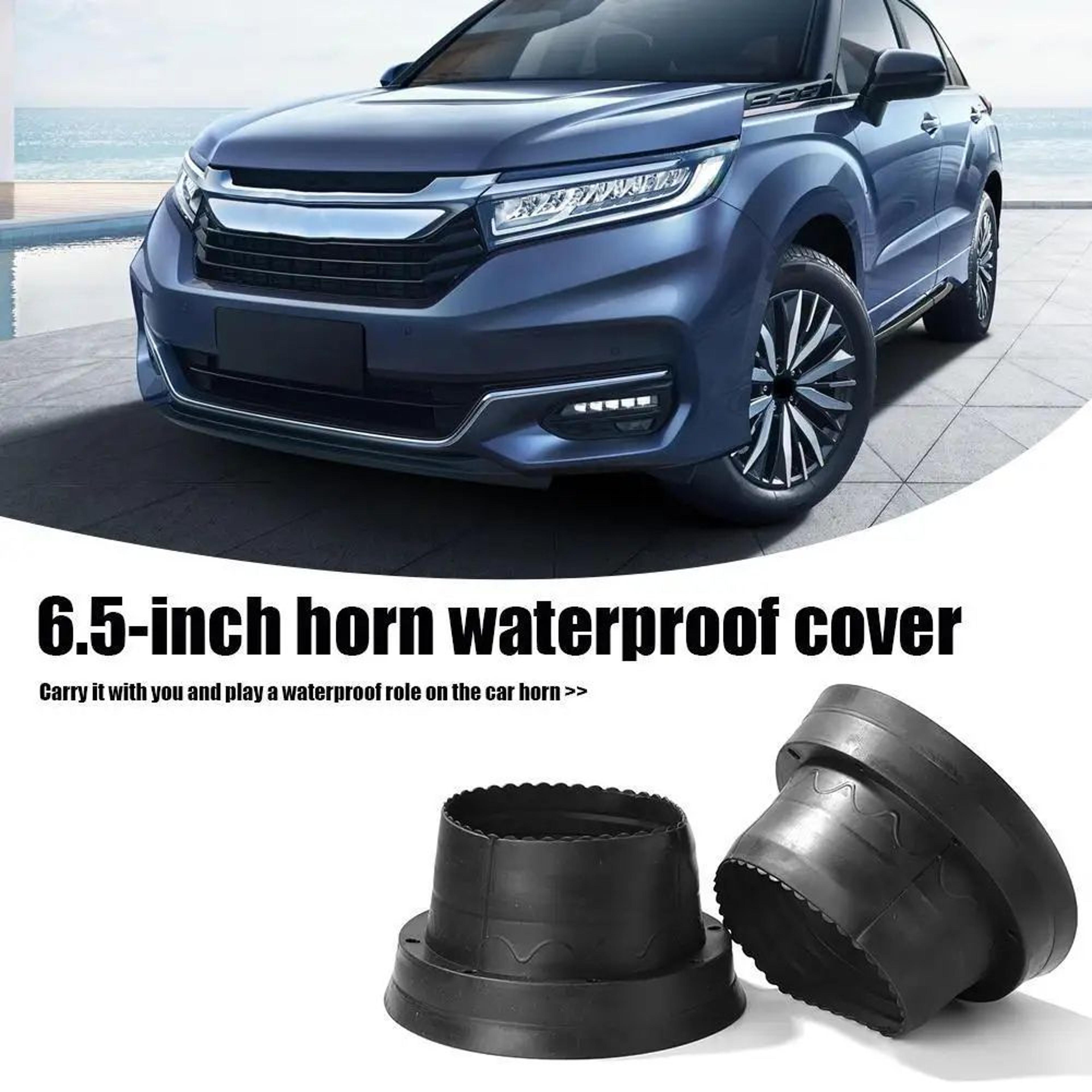 6.5 in car speaker protective covers – shockproof silicone waterproof horn guards with foldable spacer pair for car audi