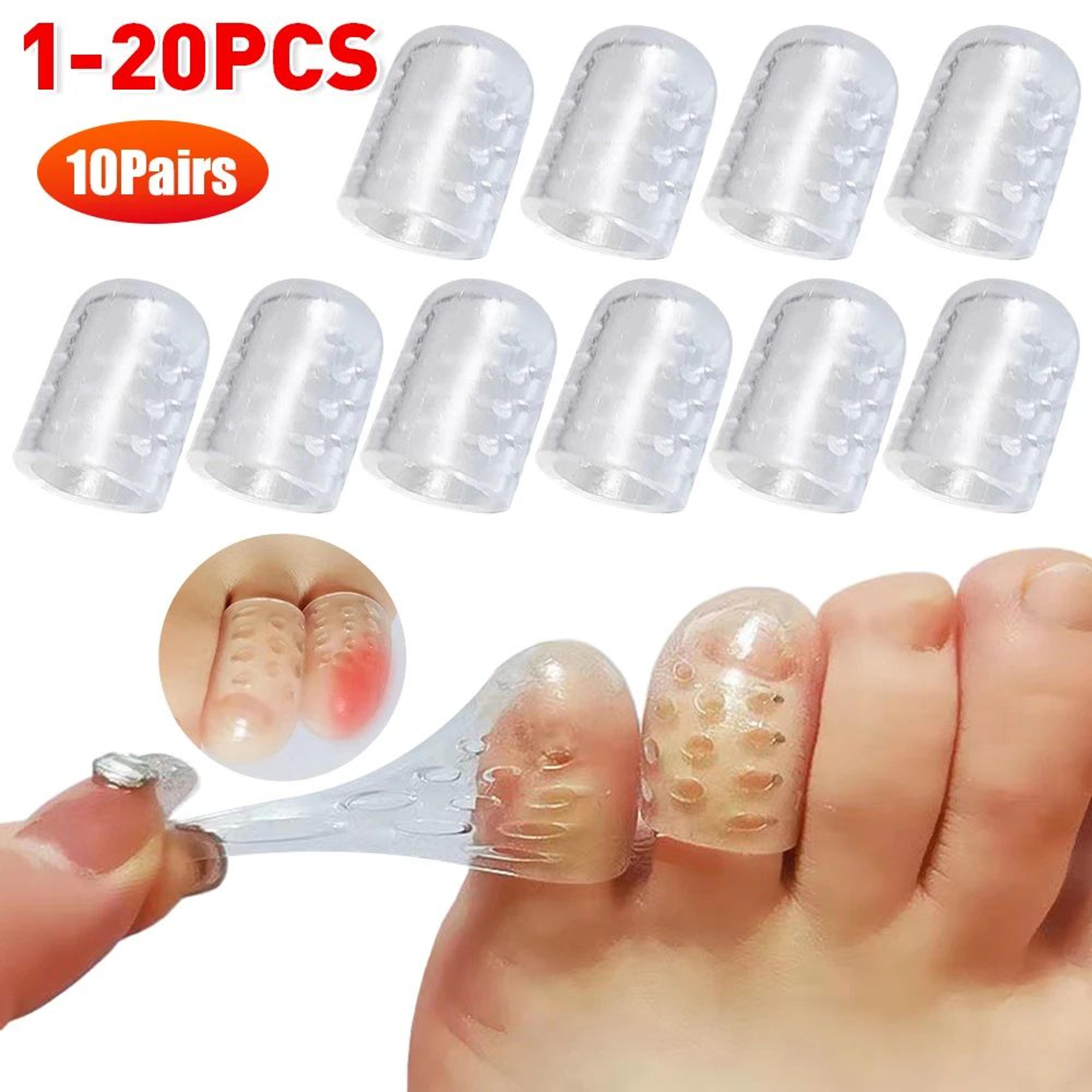 silicone toe protectors – breathable anti-friction toe caps for corns blisters calluses & shoe rubbing