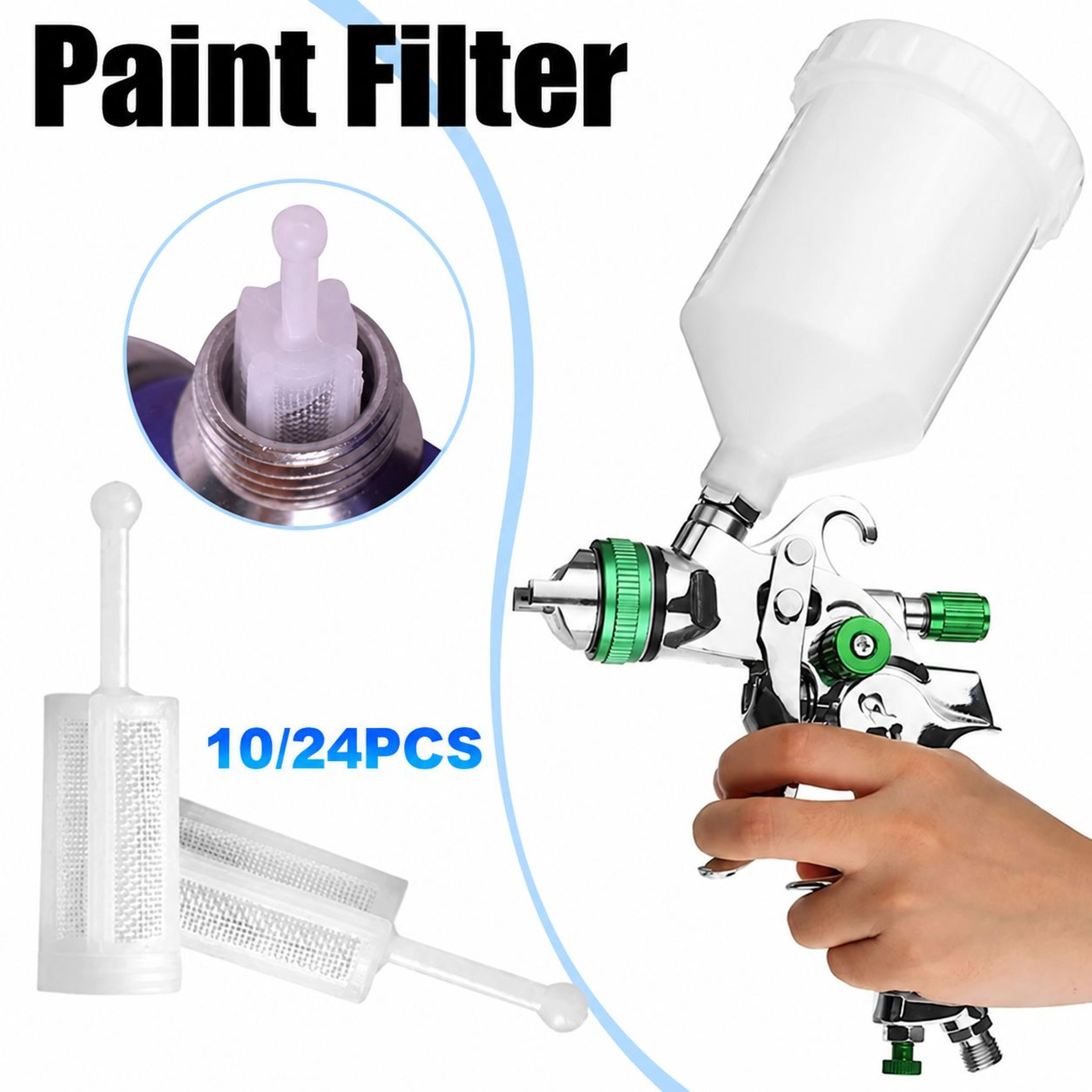 gravity feed spray gun filters – fine nylon mesh paint strainers for universal hvlp sprayers