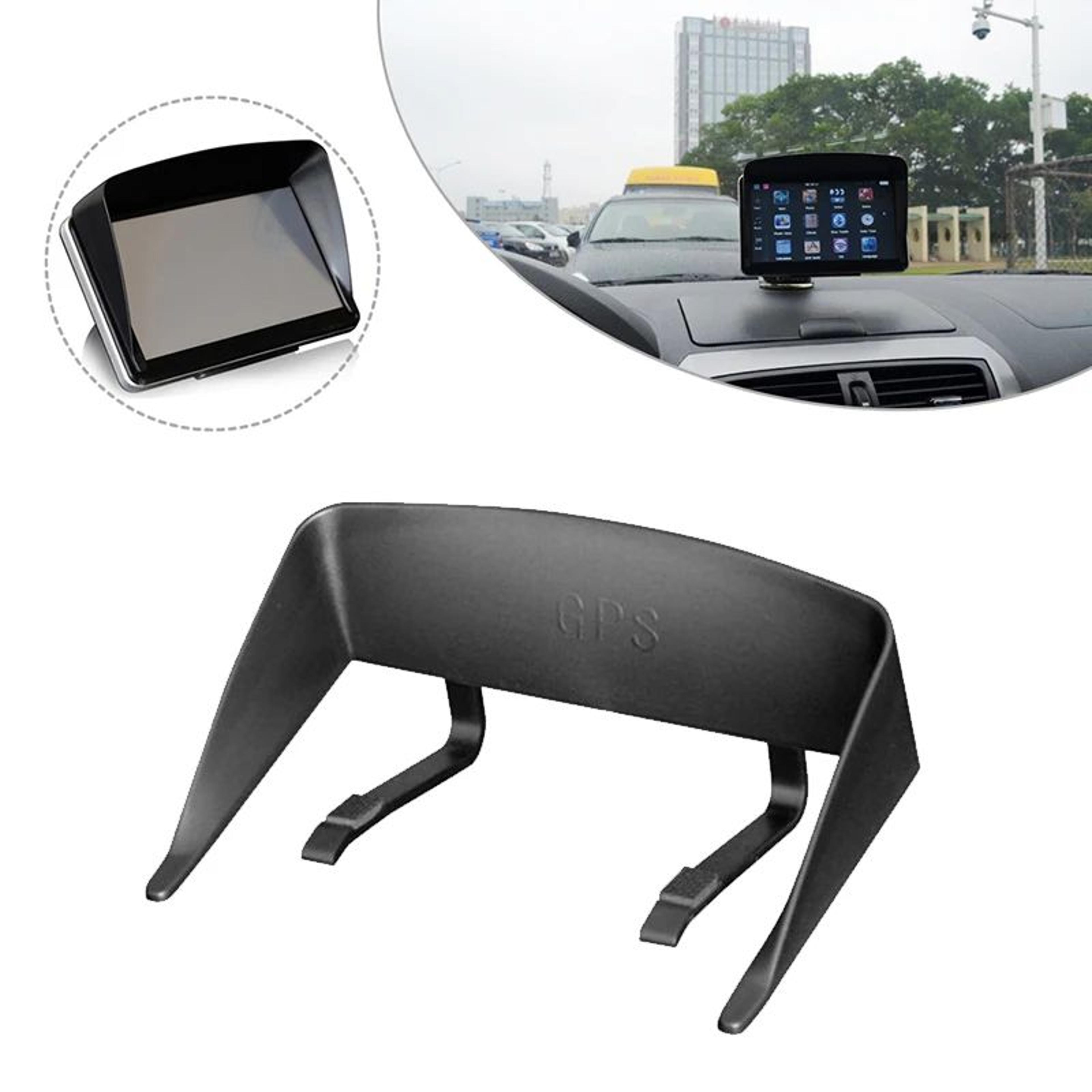 universal gps screen visor hood – navigation display sun shade glare shield lens protector for cars