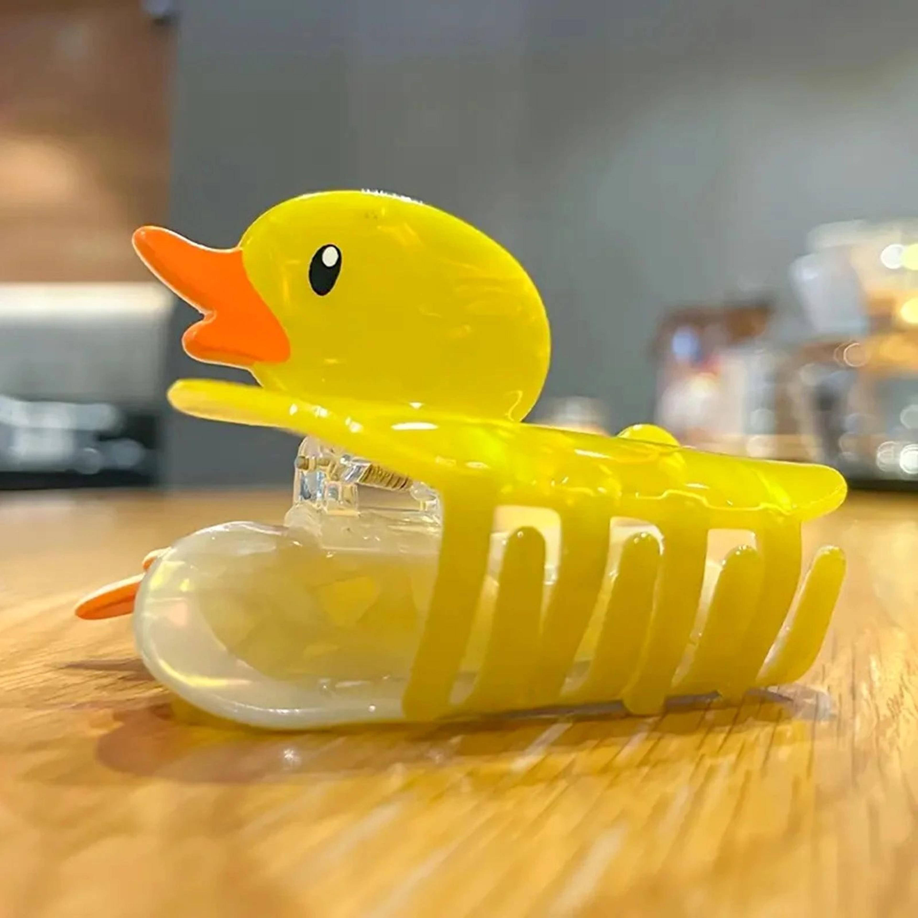 duck hair claw clip – novelty animal non-slip jaw clip for cute hairstyles, hair styling & diy looks