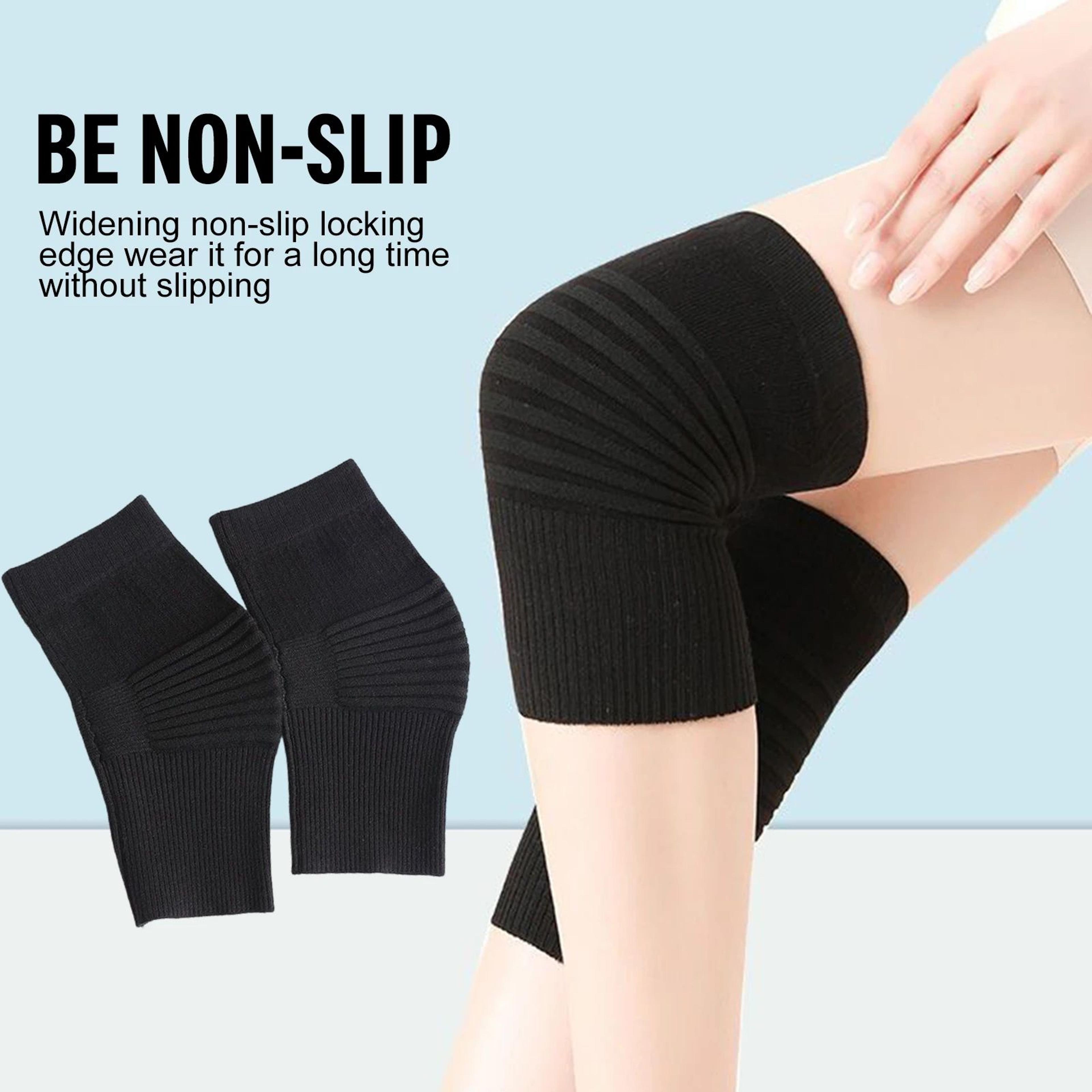 winter thermal knee warmers – bamboo charcoal thick stretchable joint support pads for running women men seniors