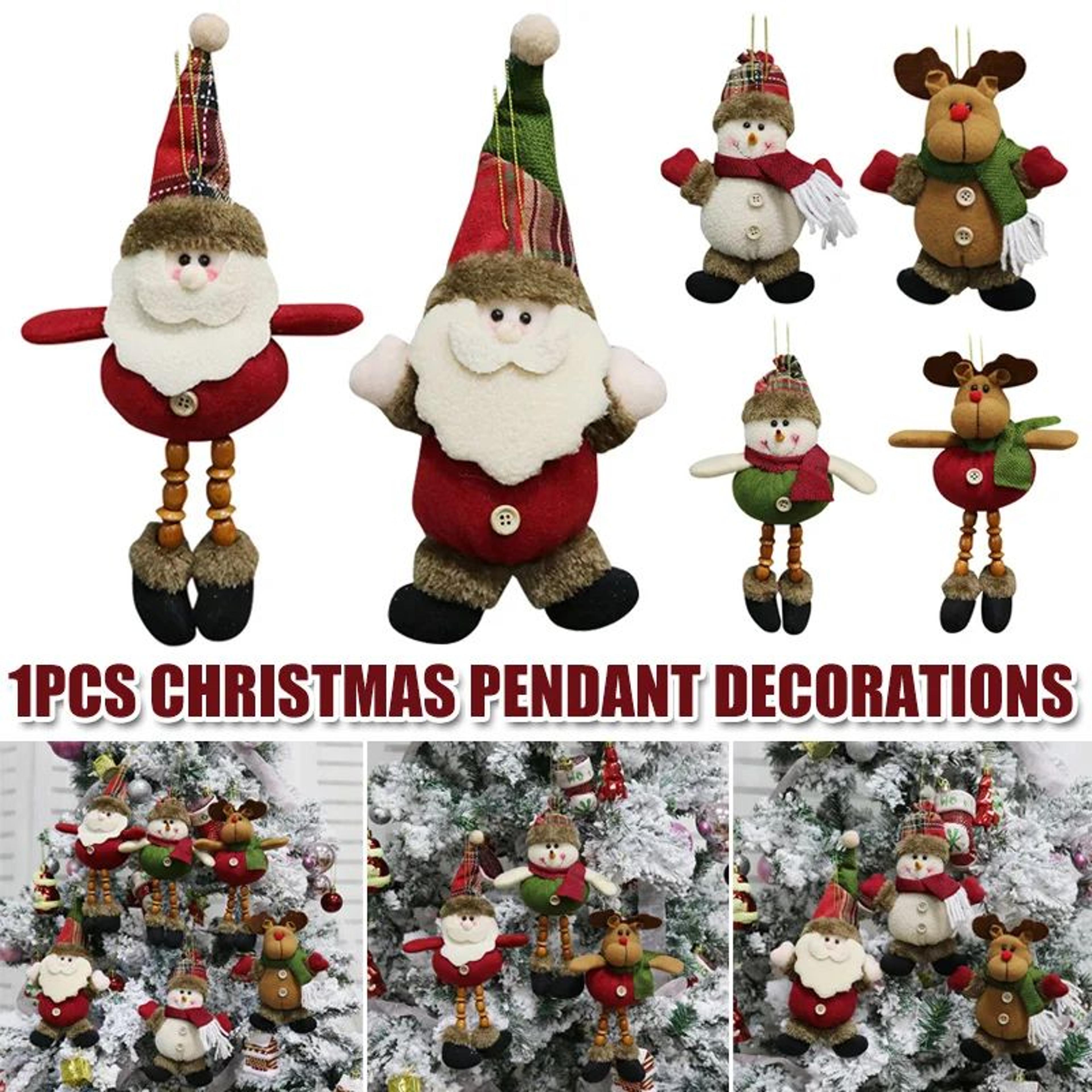 christmas hanging plush ornaments – festive fabric pendant dolls for cozy tree decorations, holiday displays and gifts