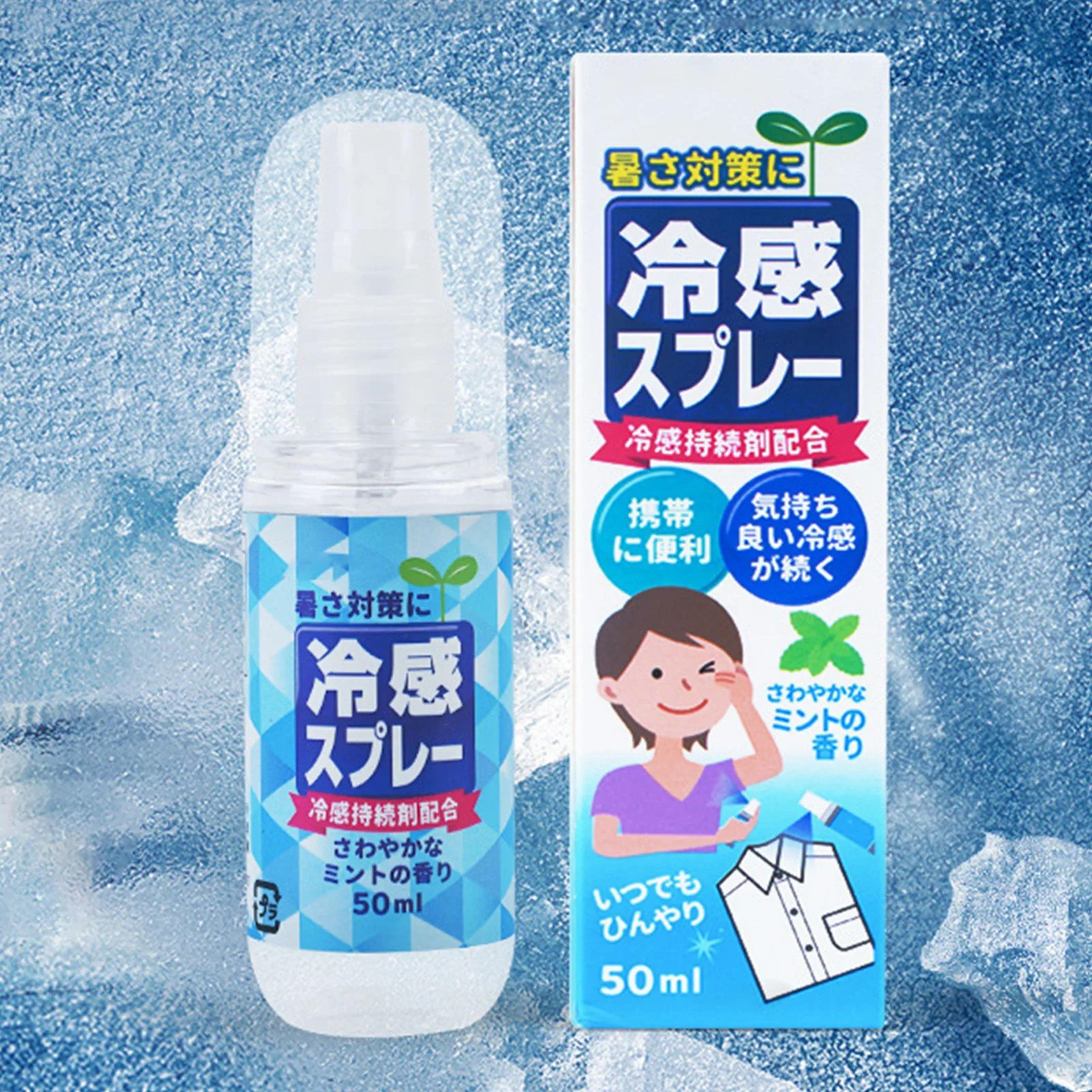 peppermint cooling spray – 1.69 fl oz handy refreshing mist for summer travel, commuting and outdoor comfort on the go