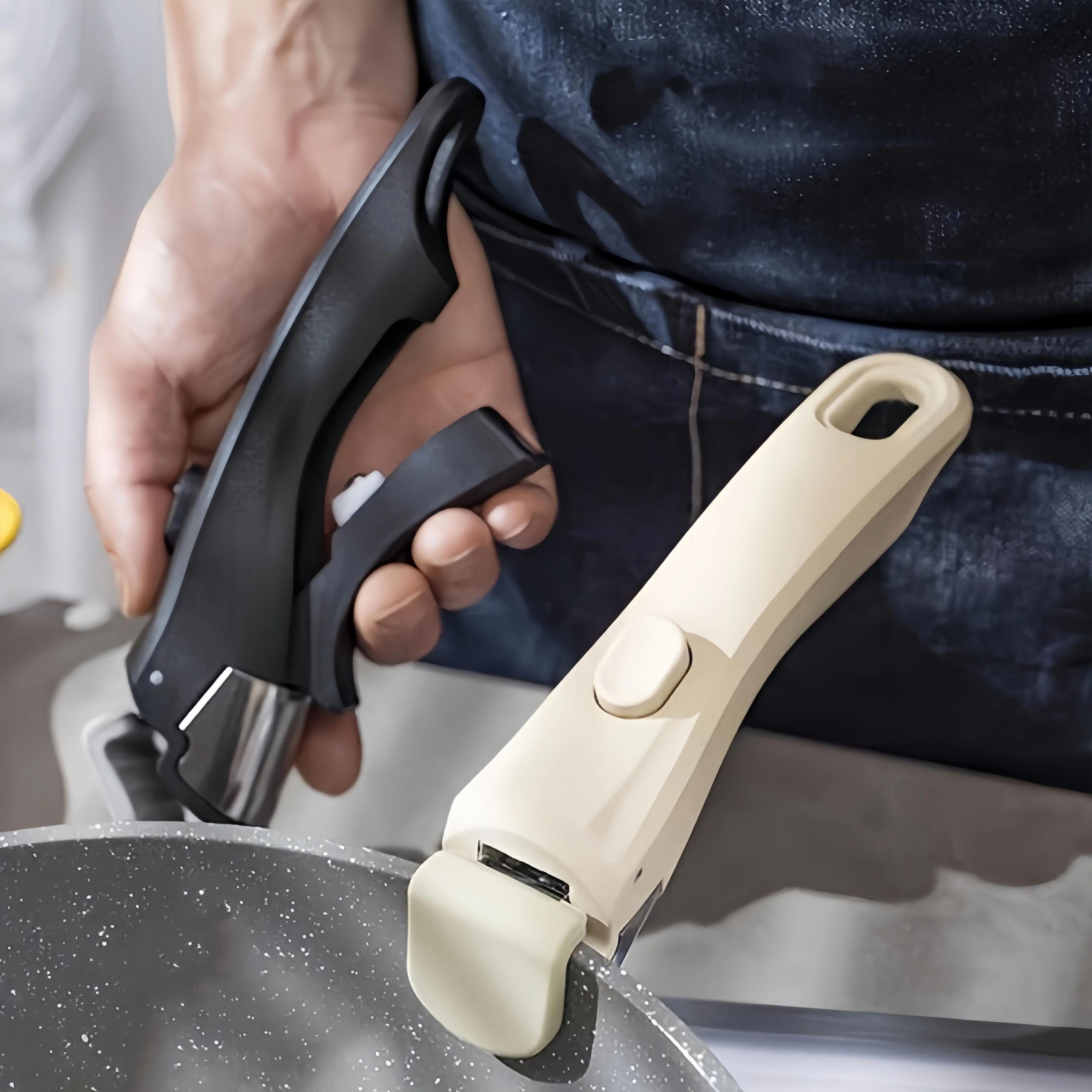 detachable pot handle – removable pan grip and cookware lifter clamp for comfortable handling and everyday kitchen use