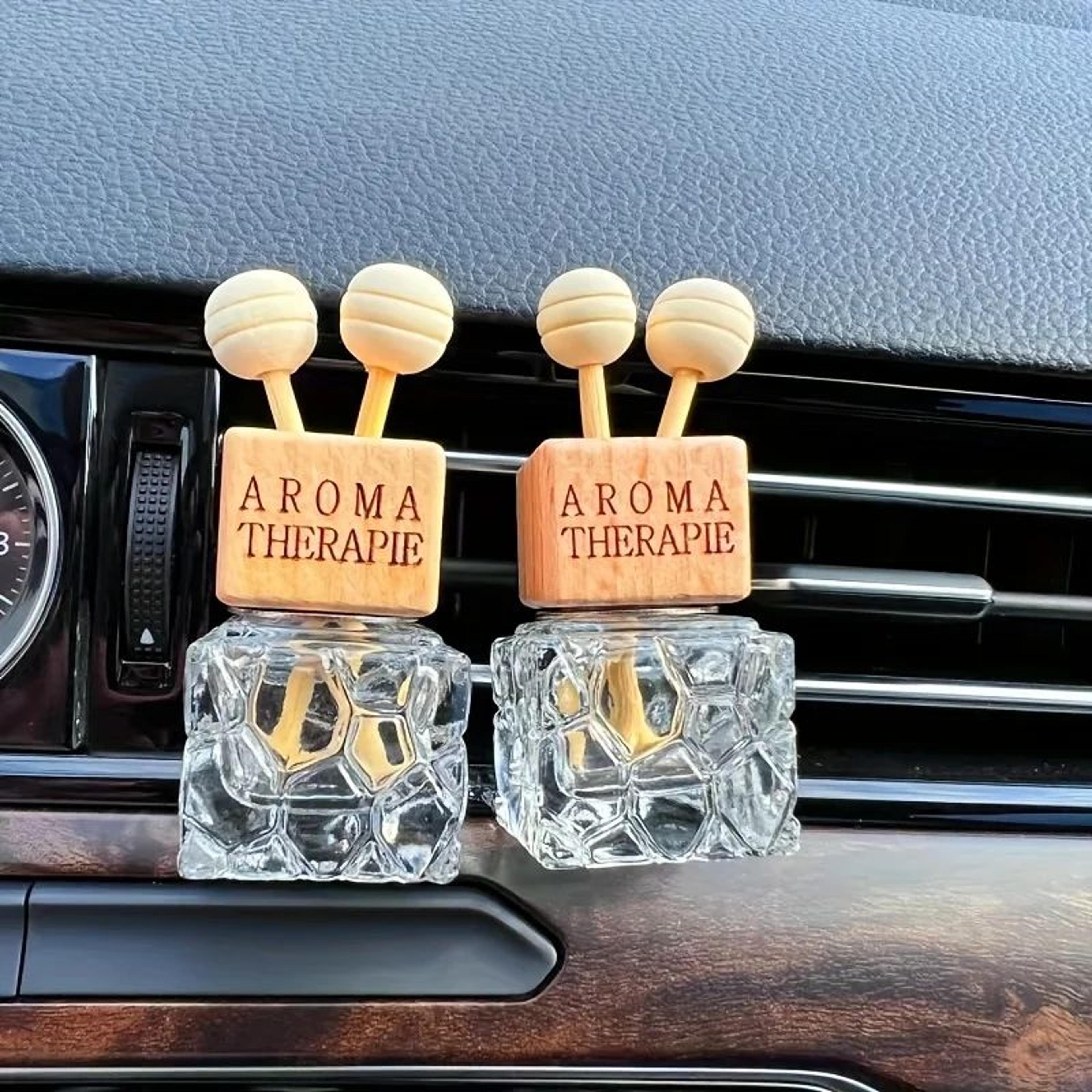 car vent perfume bottle – sleek empty glass fragrance diffuser with clip for custom scents and stylish car accessories