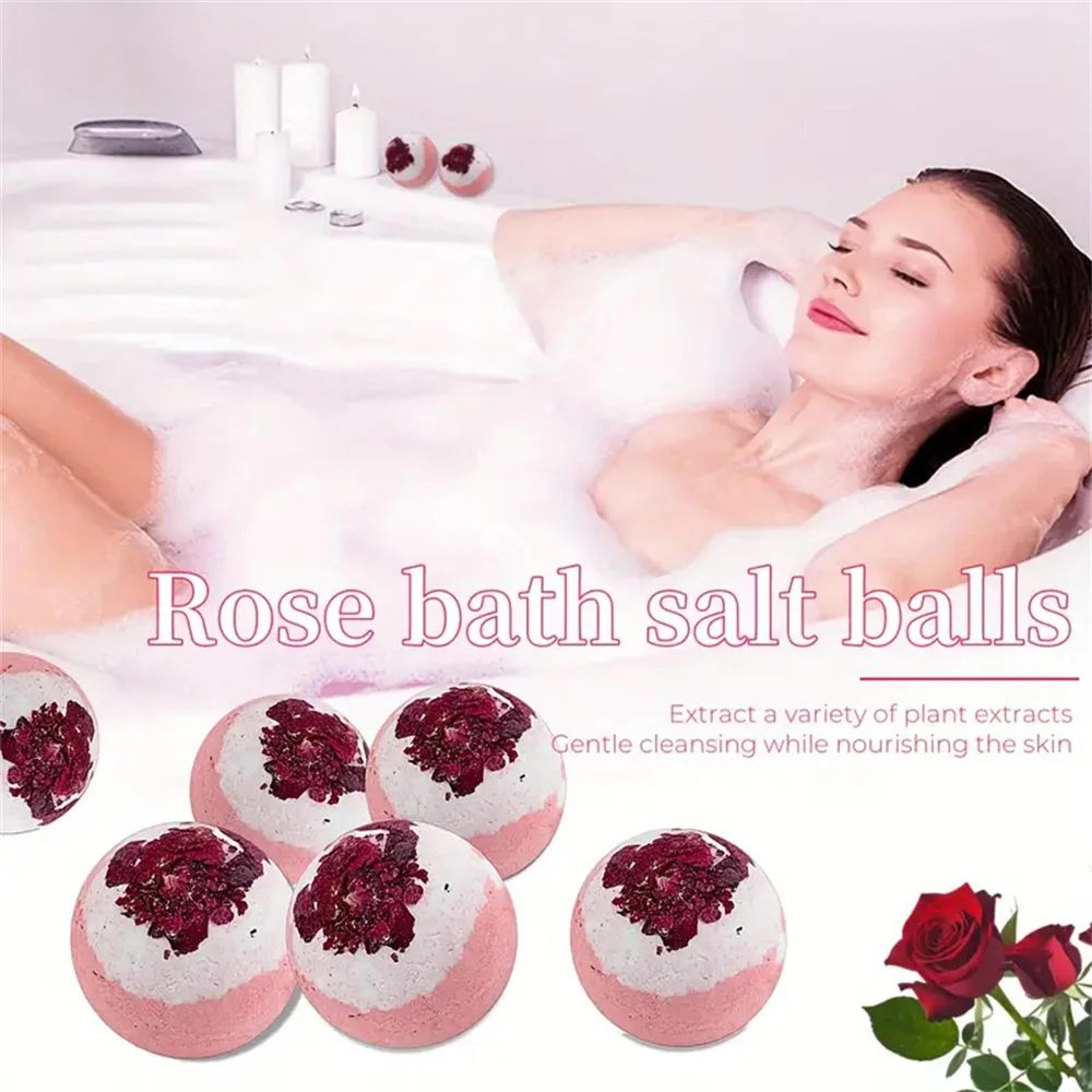 bath bomb gift set – handmade bubble bath balls with sea salt and essential oils for relaxing soaks and home pampering