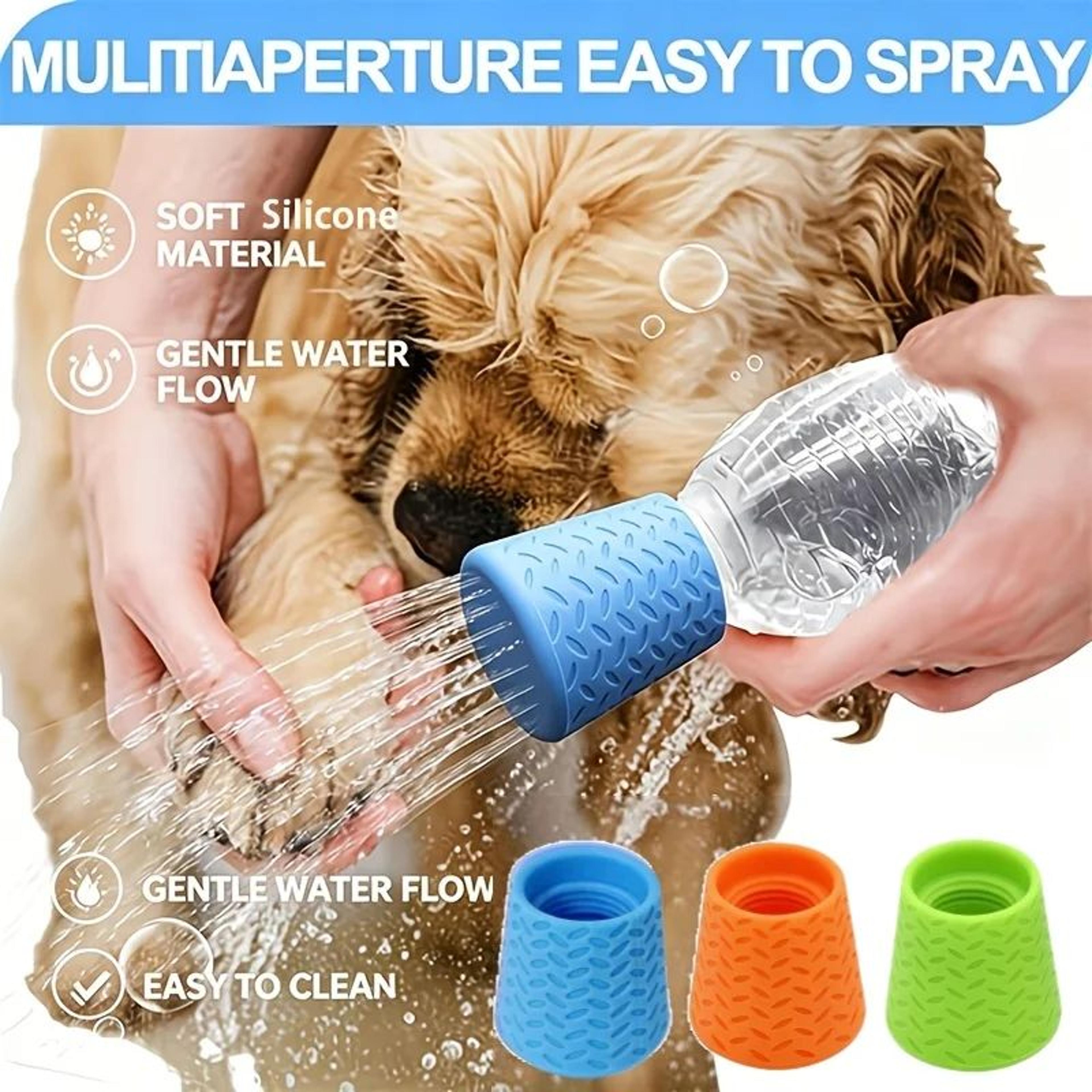 silicone pet shower head – portable dog bathing and outdoor drinking nozzle for everyday pet cleaning at home and away