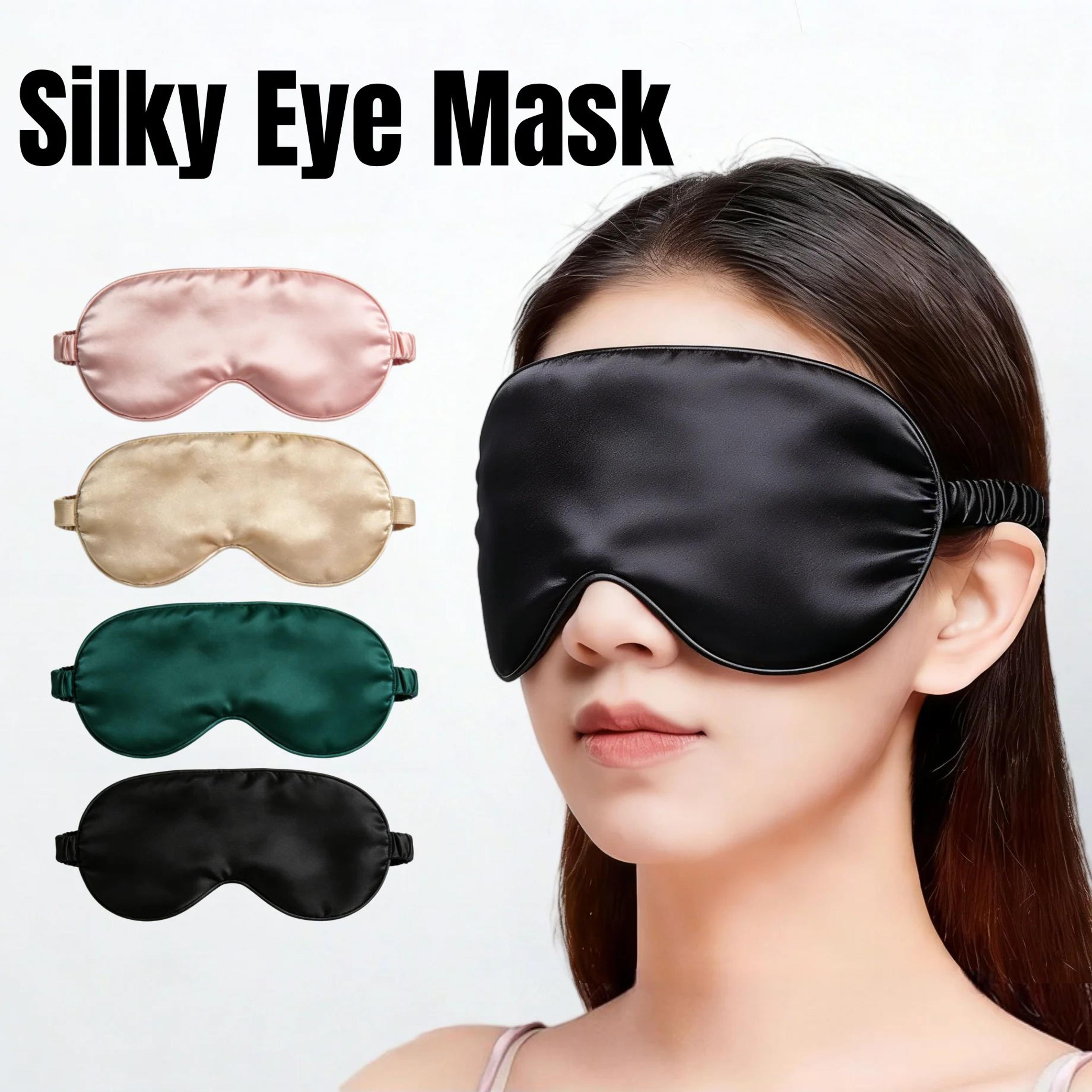 silk sleep masks – double-sided breathable blackout eye covers for comfortable nightly sleep, flights, travel and naps