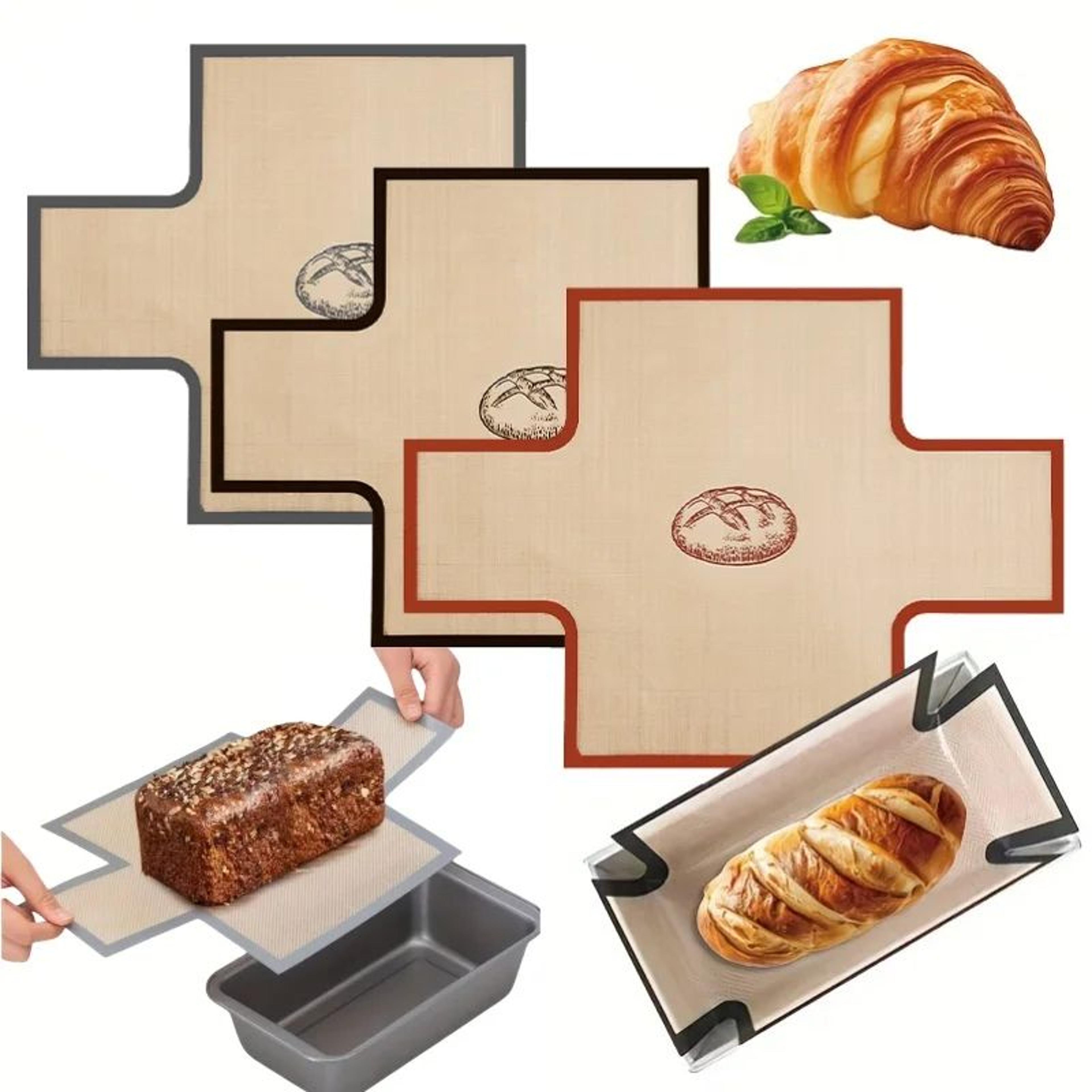 silicone loaf pan liners – reusable non-stick food-grade baking mats with anti-slip edges for easy fresh bread release