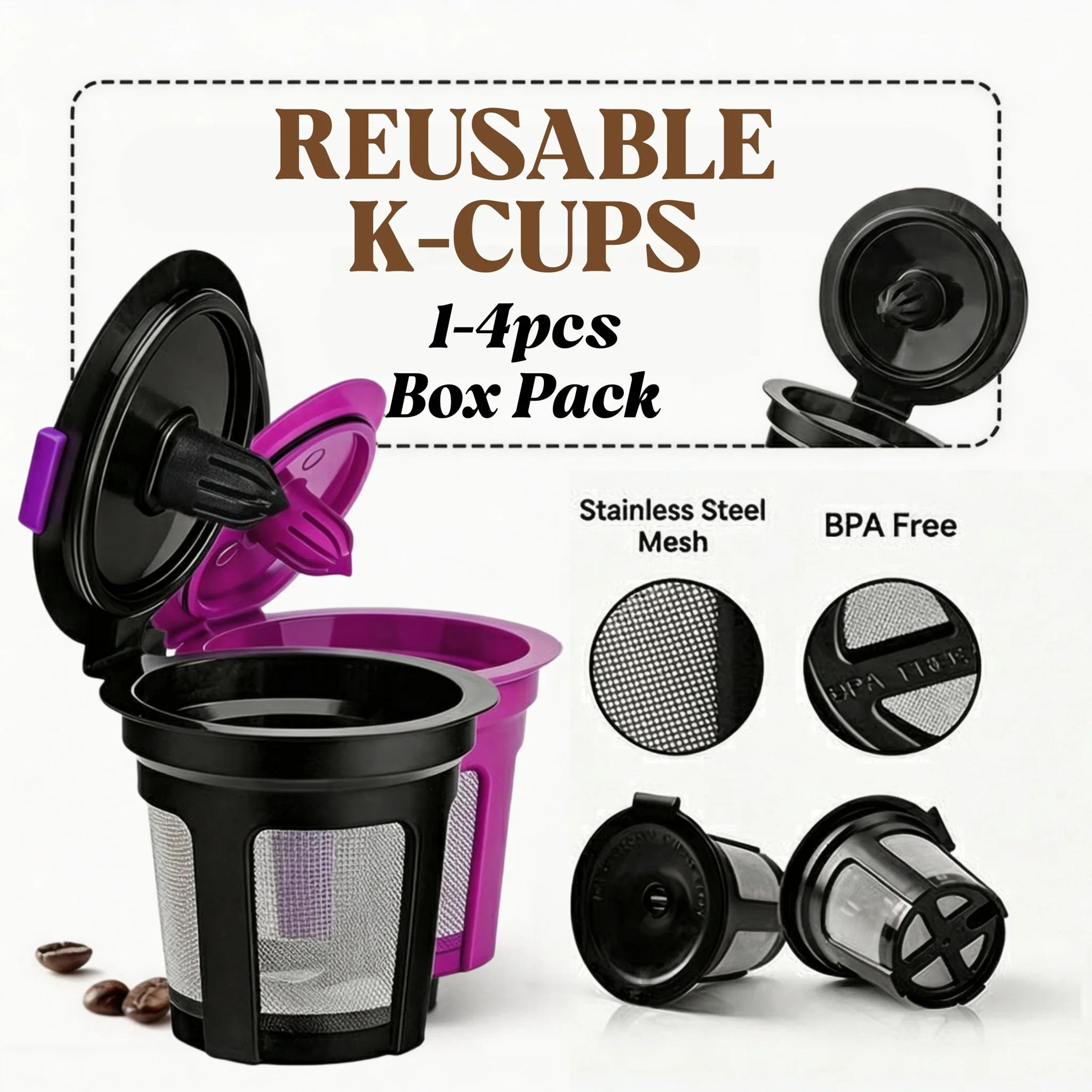 reusable coffee capsules – stainless steel mesh filters for refillable pods, fresh coffee grounds & daily home brewing