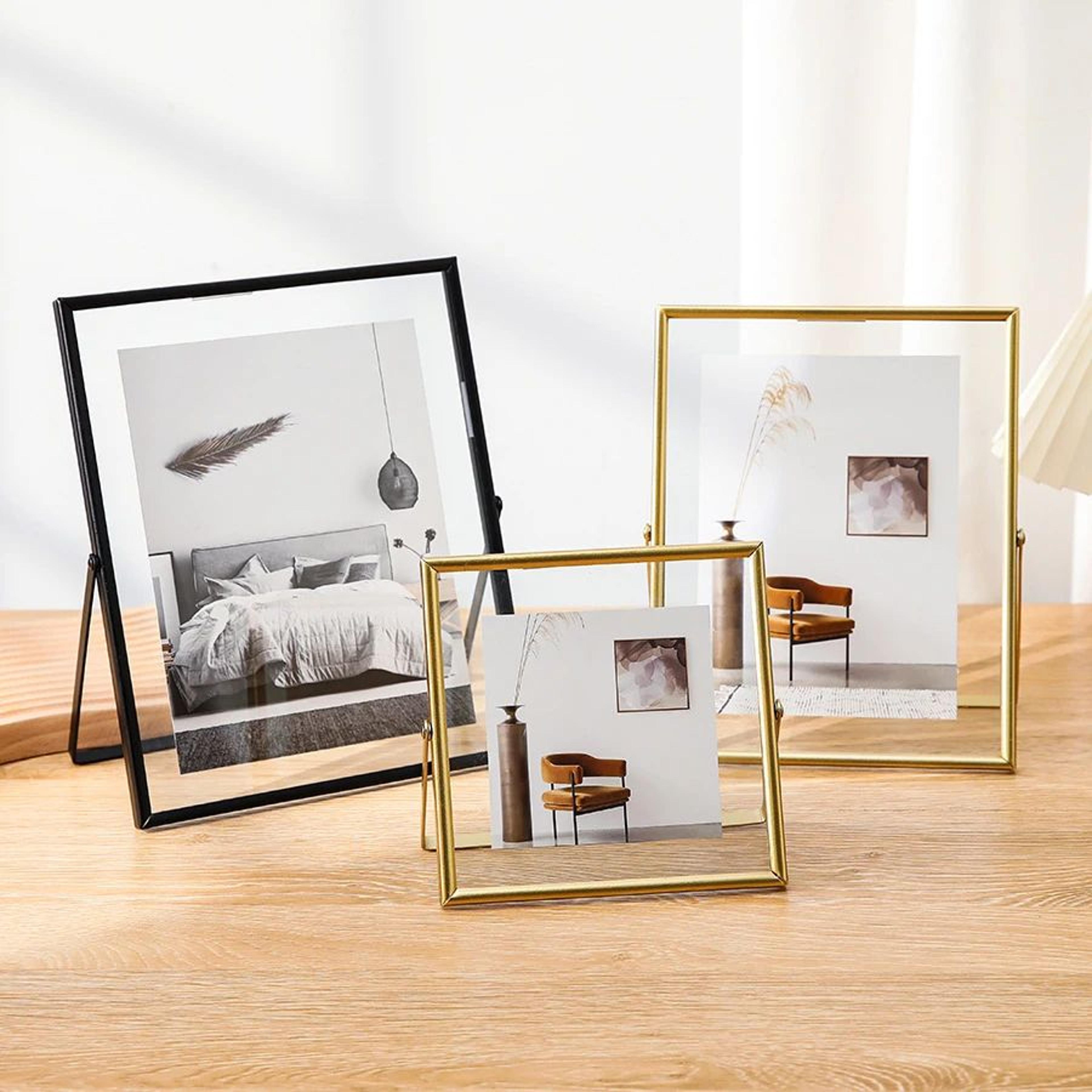 clear acrylic photo frame – simple tabletop picture display for diy handmade photos, christmas gifts & home decoration