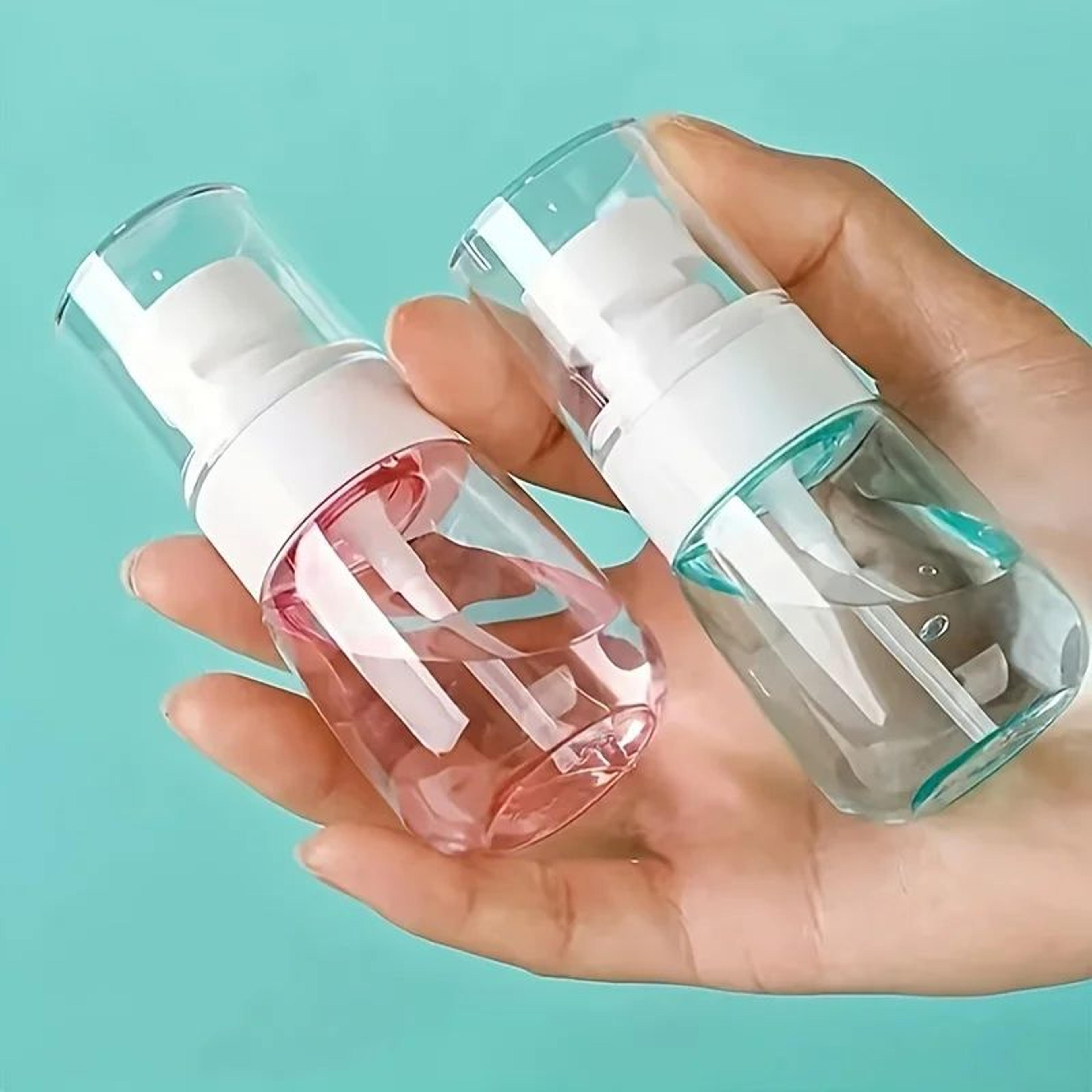clear spray bottles – compact & refillable perfume containers for travel, cosmetics, home and salon beauty accessories