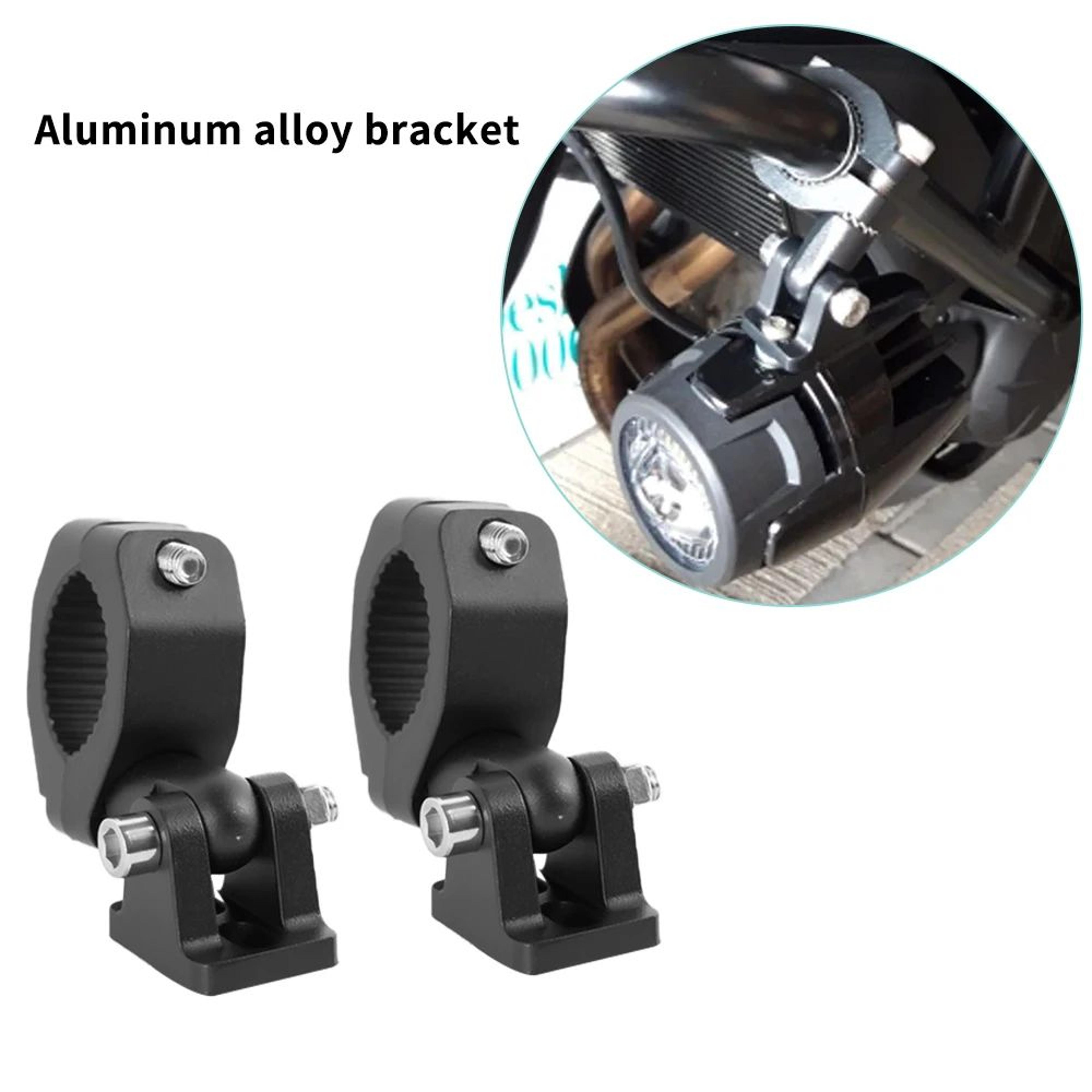 motorbike handlebar clamp – 0.75–1.02 in aluminum mount for spotlights, phone holders & gps brackets on bikes and atvs