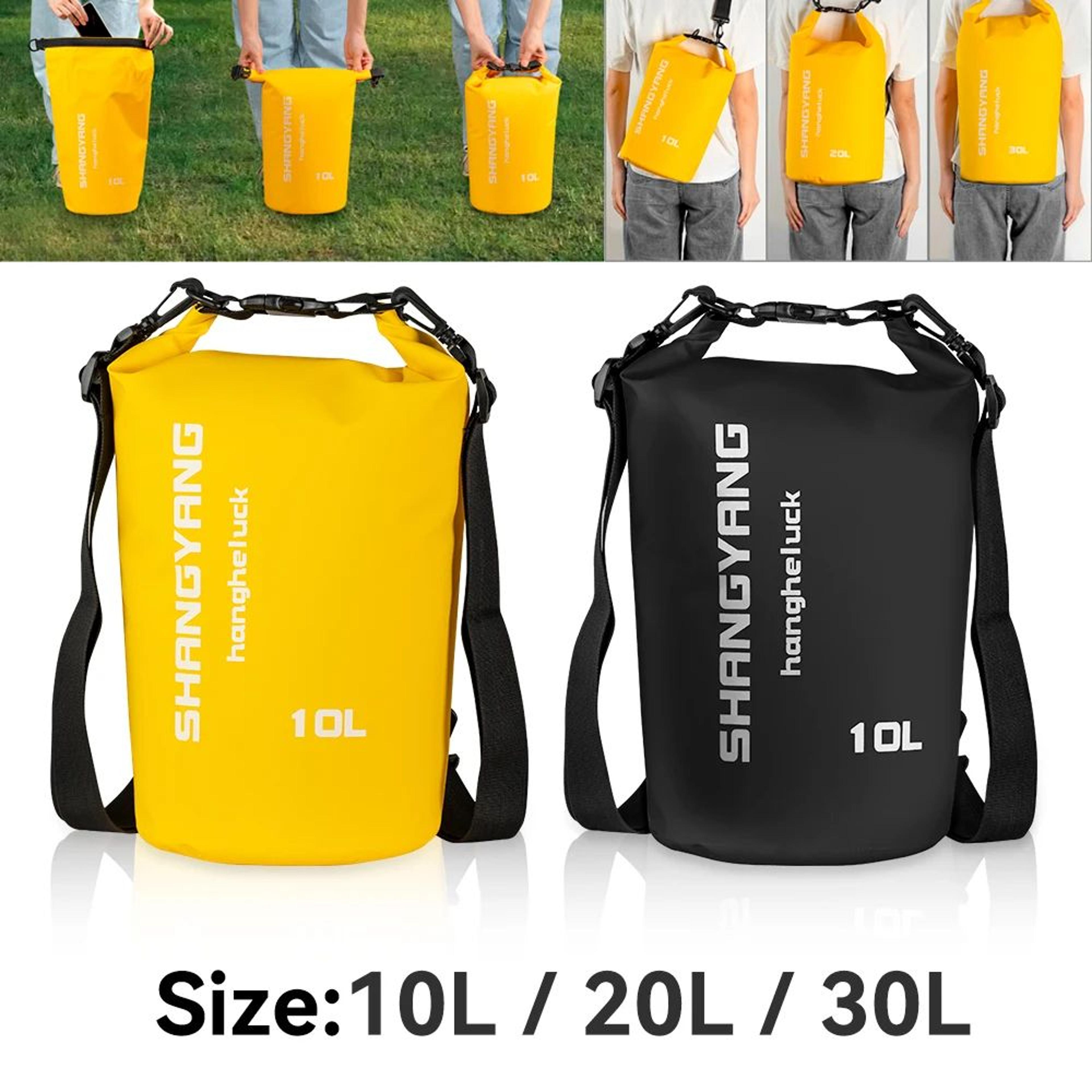 waterproof dry bag – roll-top pvc travel storage with shoulder straps for motorcycle touring, cycling and water sports