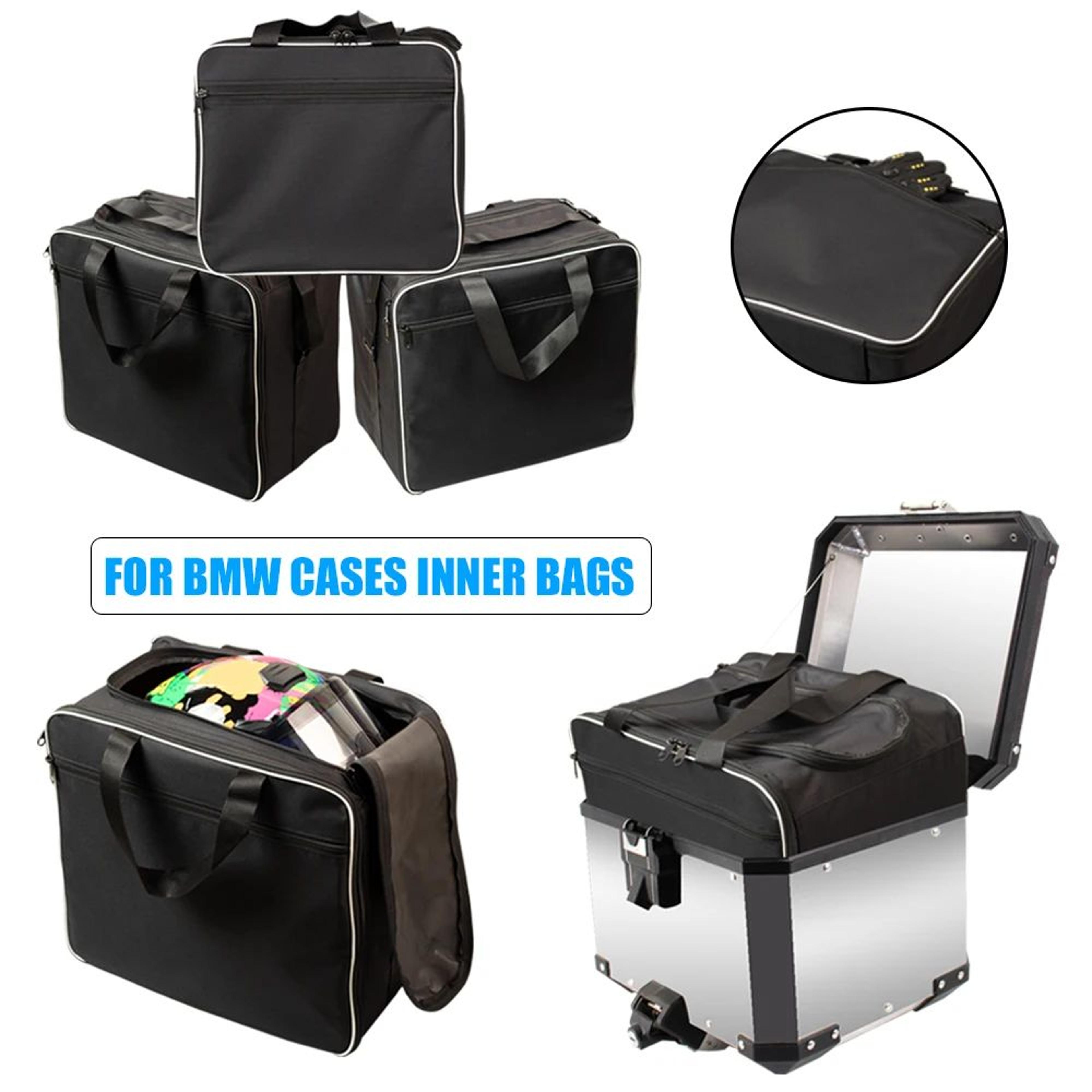 motorcycle pannier inner bags – water-resistant 1680d pvc luggage liners with carry handles & dual zippers for packing