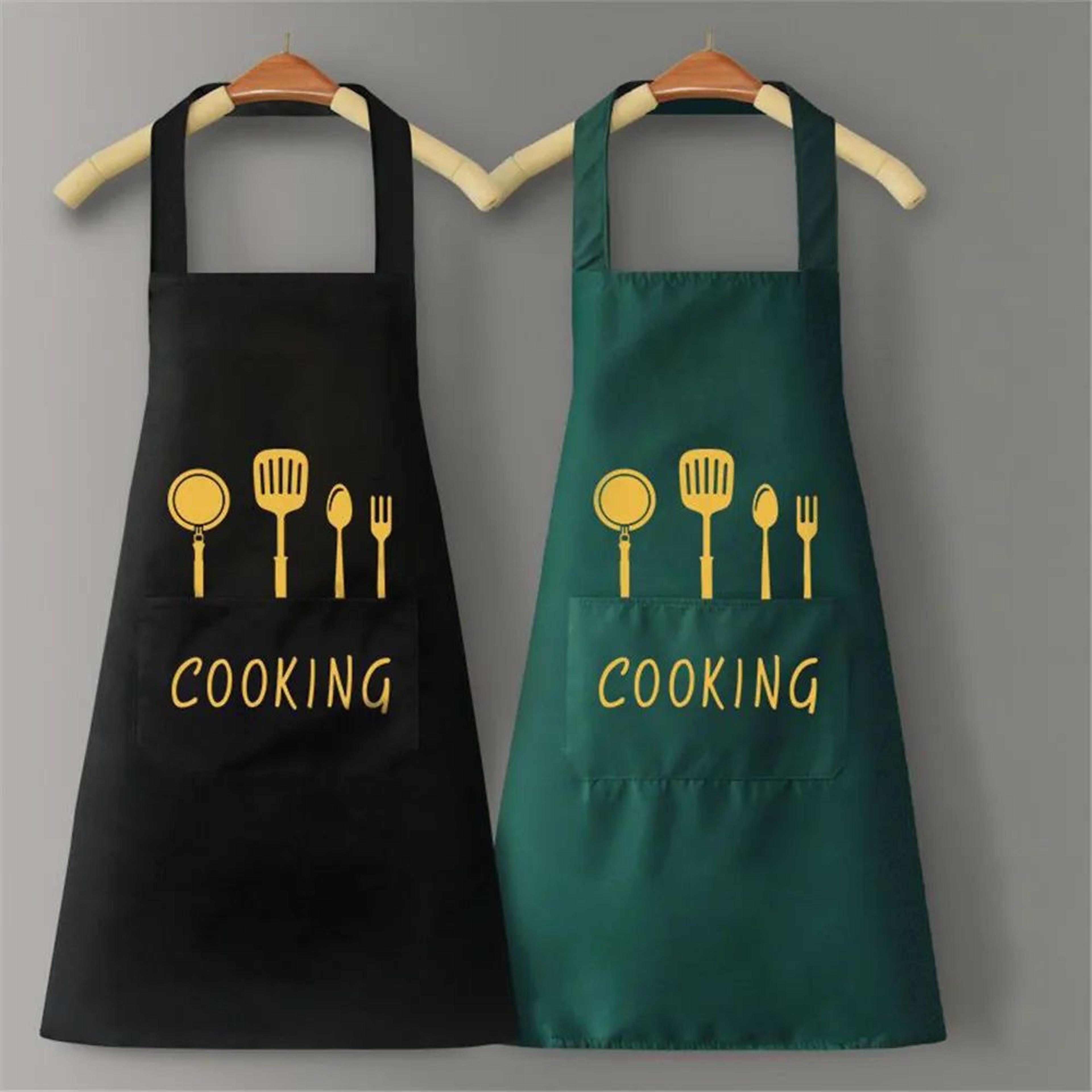 waterproof kitchen apron – oilproof pvc cooking cover for men & women, daily meal prep, coffee shops & household tasks