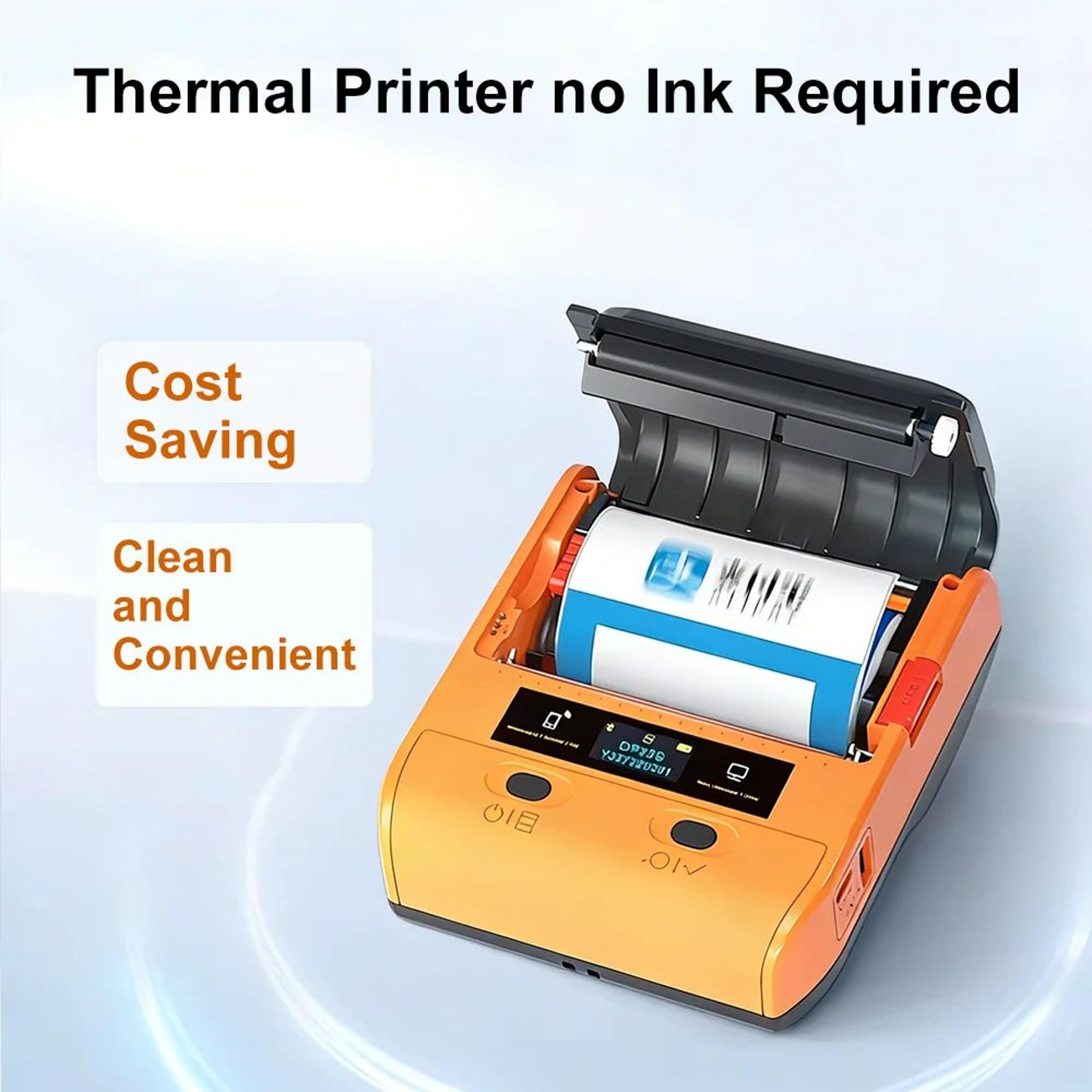 portable label printer – dp30s bluetooth thermal barcode sticker maker via weprint for android, ios & windows labeling