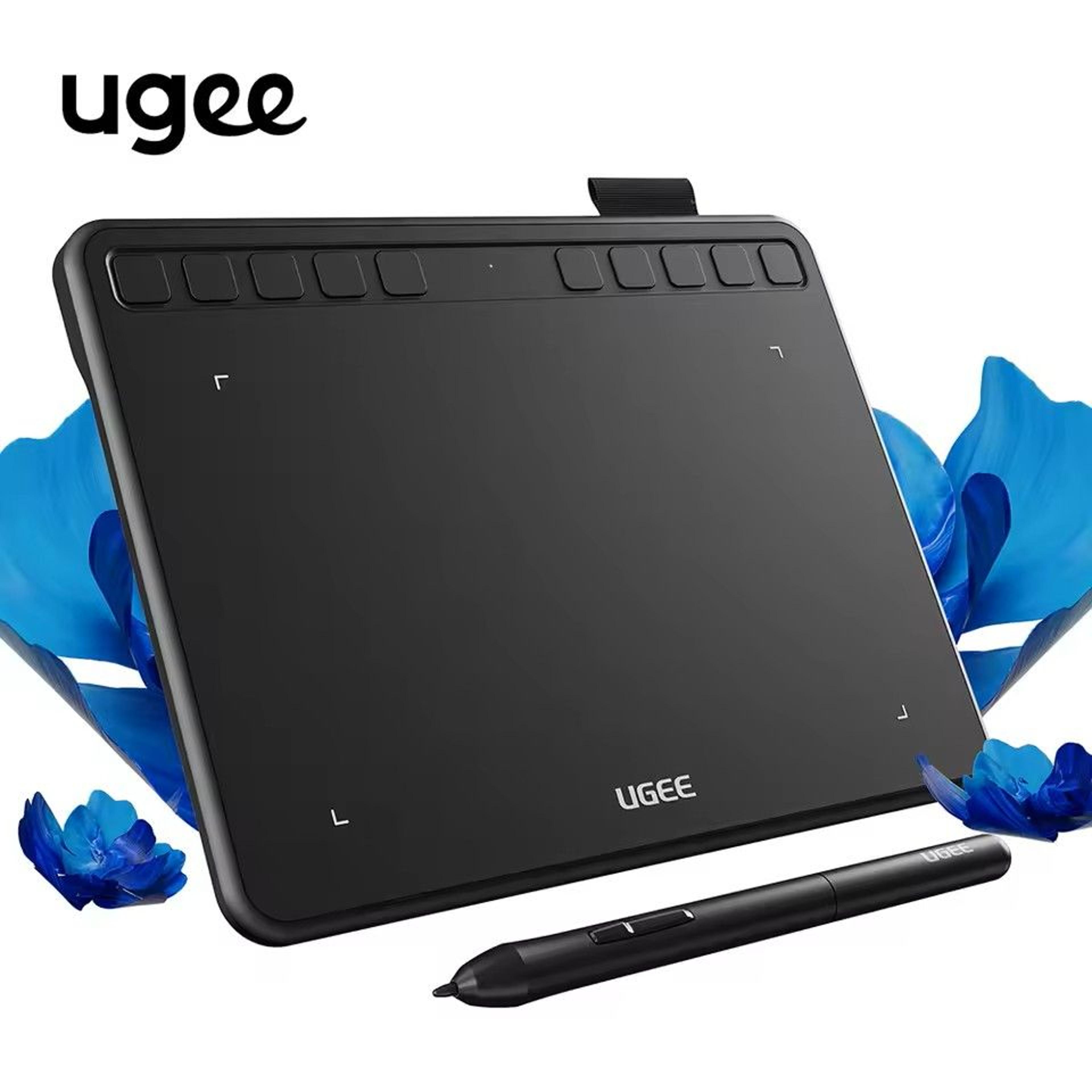 ugee s640 drawing tablet – 6 inch pen pad with 8192 pressure stylus for android, windows, mac
