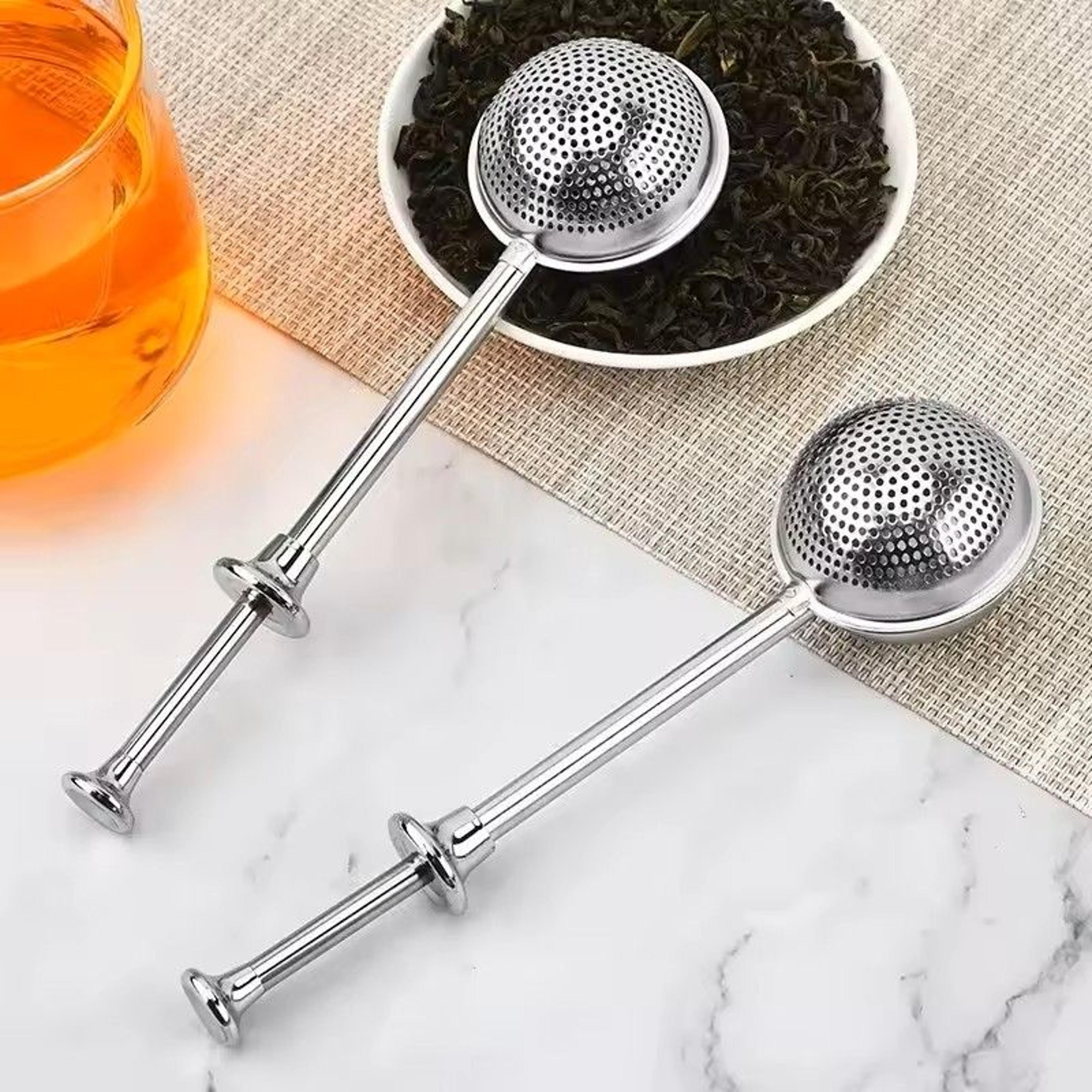 304 stainless steel tea infuser spoon – fine mesh loose-leaf tea strainer & filter | reusable teaware