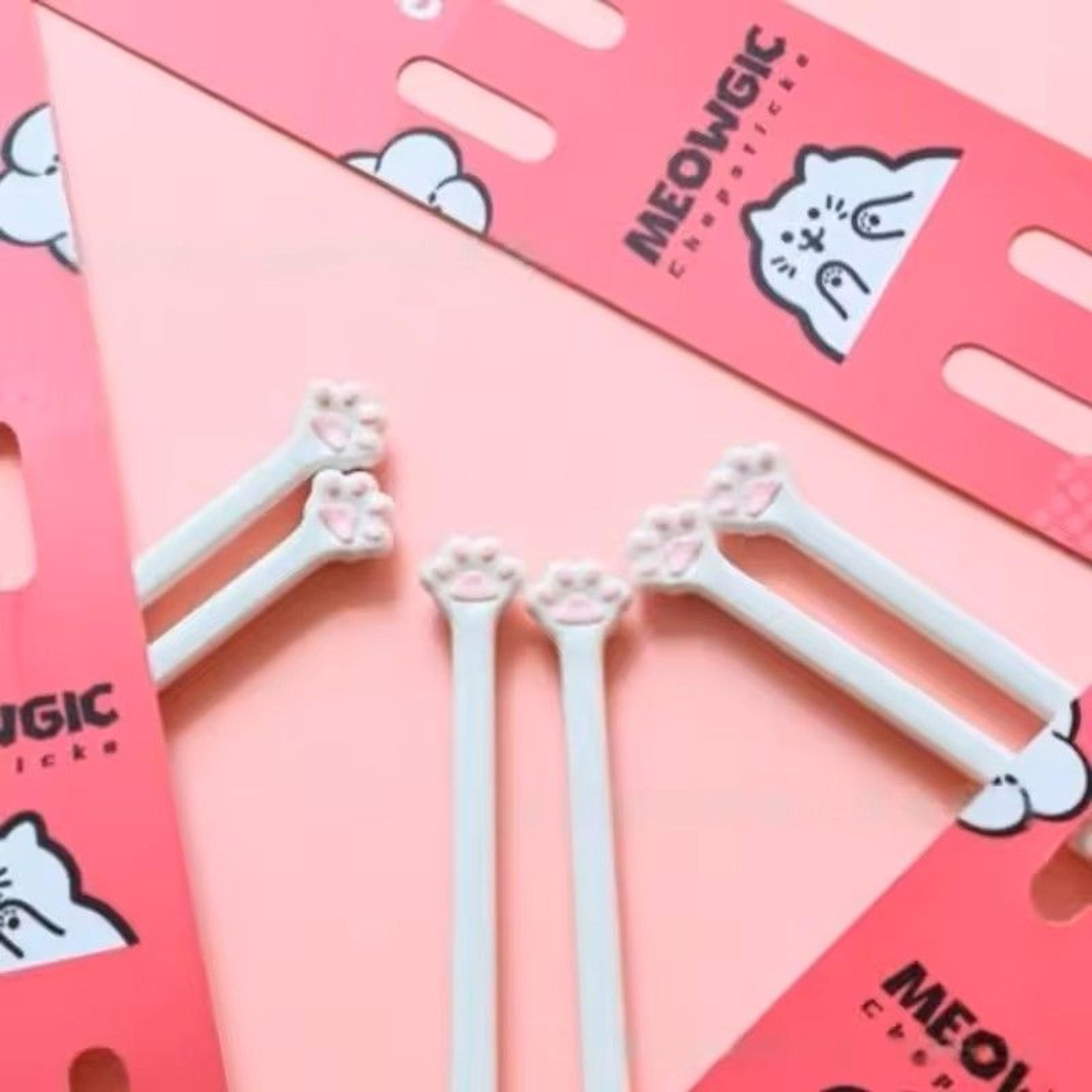 cat paw kids training chopsticks baby beginner learning helper easy use kitchen tool