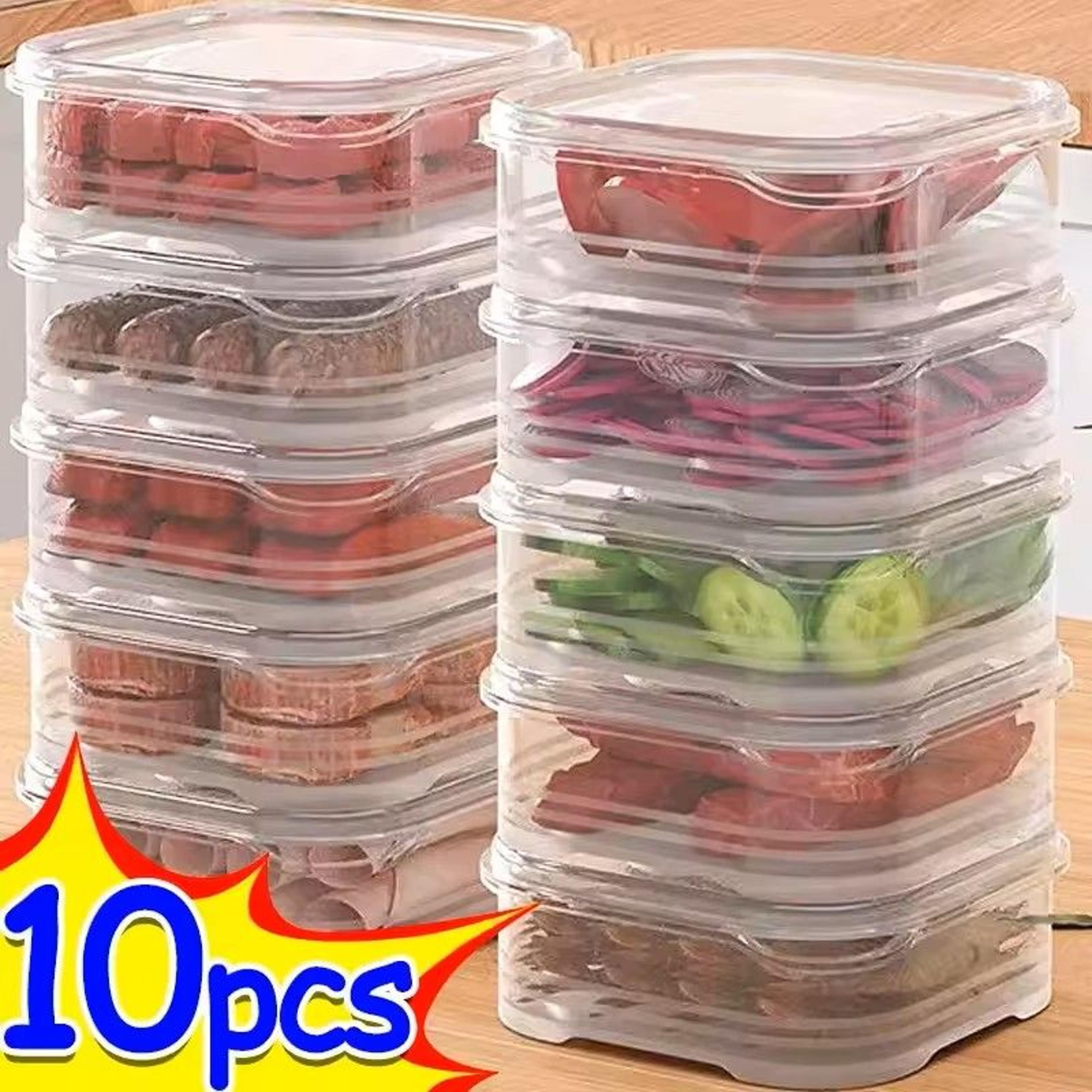 small transparent food preservation storage box